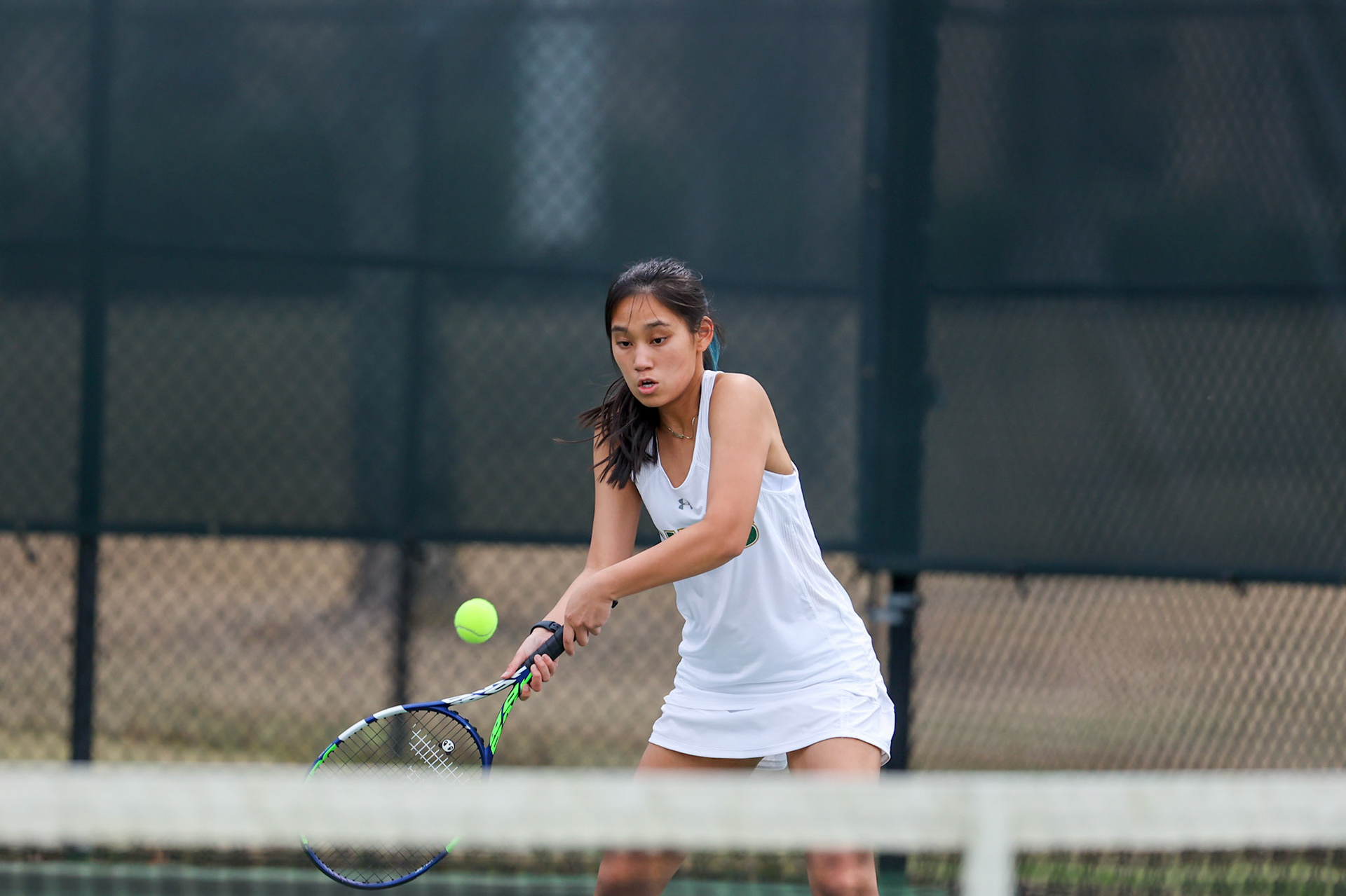 St. Benedict Tennis vs Briarcrest at Briarcrest Christian School on April 12, 2022 in Memphis, TN. (Ryan Beatty/SBA)
