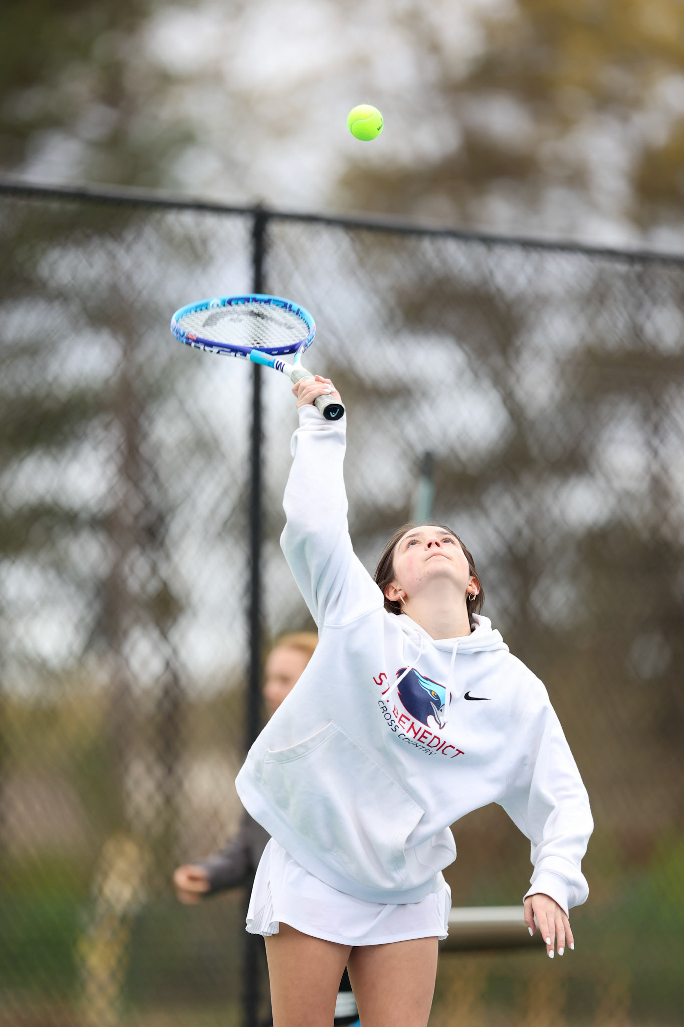 St. Benedict Tennis vs Brighton Cardinals on Wednesday April 6, 2022 at St. Benedict At Auburndale High School in Memphis, TN. (Ryan Beatty/SBA)