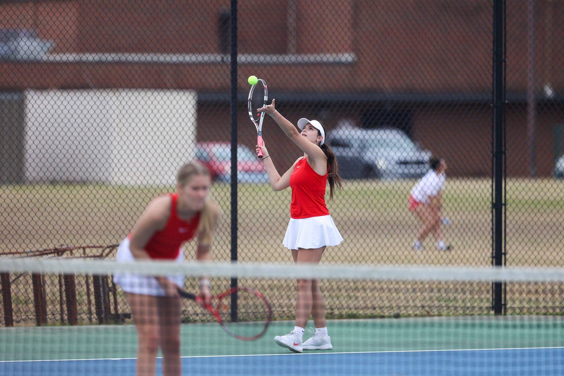 SBA Tennis vs Briacrest on Monday, April 3, 2023. (Ryan Beatty Photo)