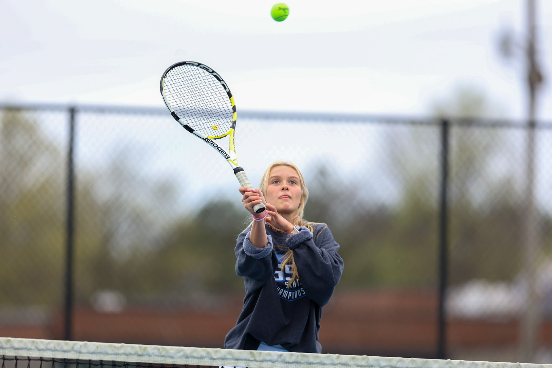 St. Benedict Tennis vs Brighton Cardinals on Wednesday April 6, 2022 at St. Benedict At Auburndale High School in Memphis, TN. (Ryan Beatty/SBA)