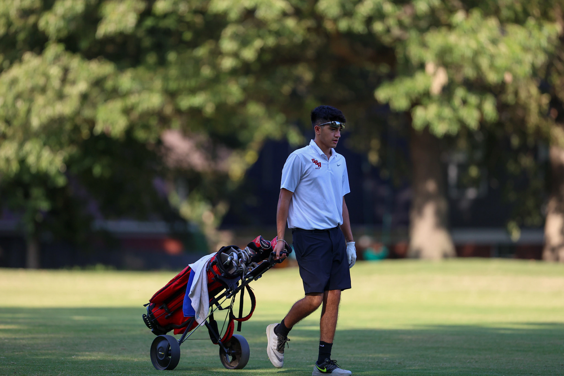 St. Benedict Boys Golf vs Briarcrest at the Lakeland Golf Club on Thursday, September 15, 2022. (Ryan Beatty/SBA)