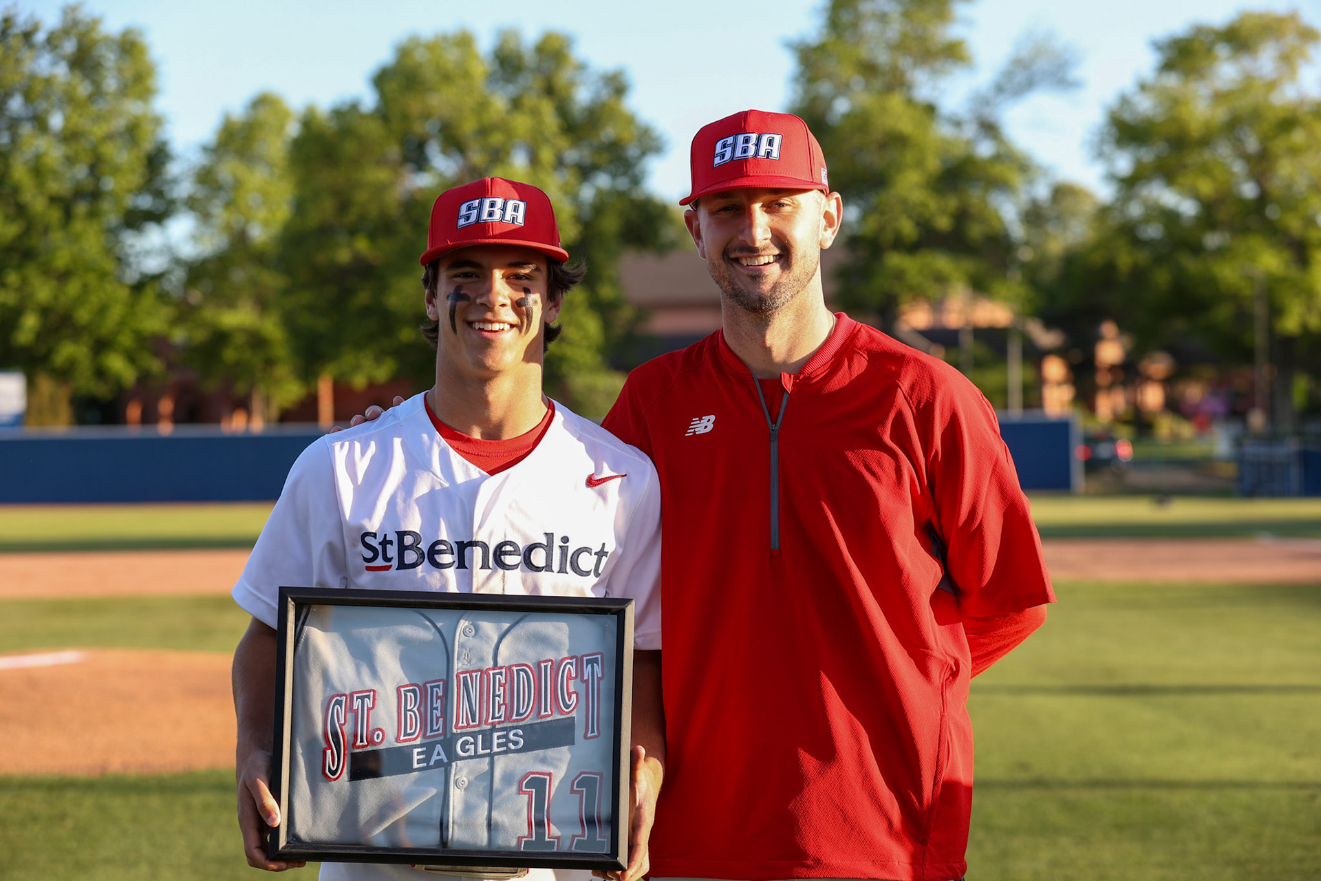St. Benedict Baseball Senior Night vs CBHS at St. Benedict at Auburndale High School on April 26, 2022.  (Ryan Beatty/SBA)