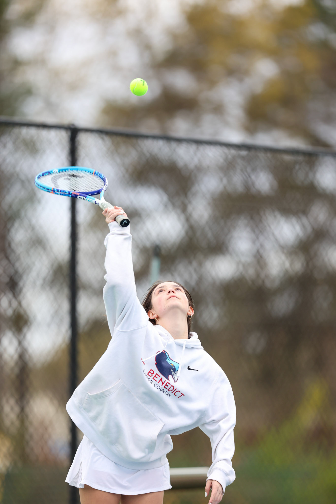St. Benedict Tennis vs Brighton Cardinals on Wednesday April 6, 2022 at St. Benedict At Auburndale High School in Memphis, TN. (Ryan Beatty/SBA)