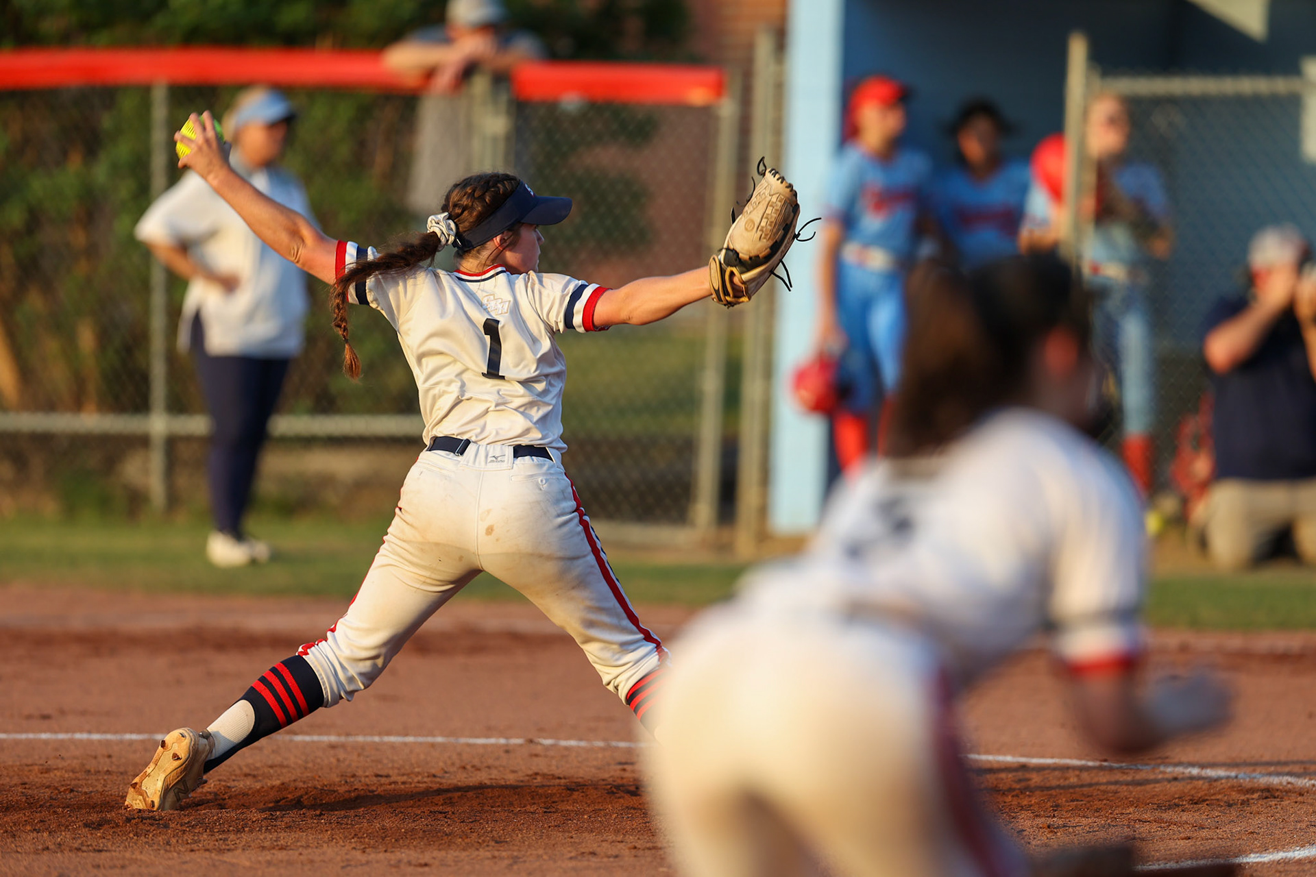 St. Benedict Softball vs TRA at St. Benedict At Auburndale on May 10, 2022 in the DII-AA Regional Softball Tournament. (Ryan Beatty/SBA)