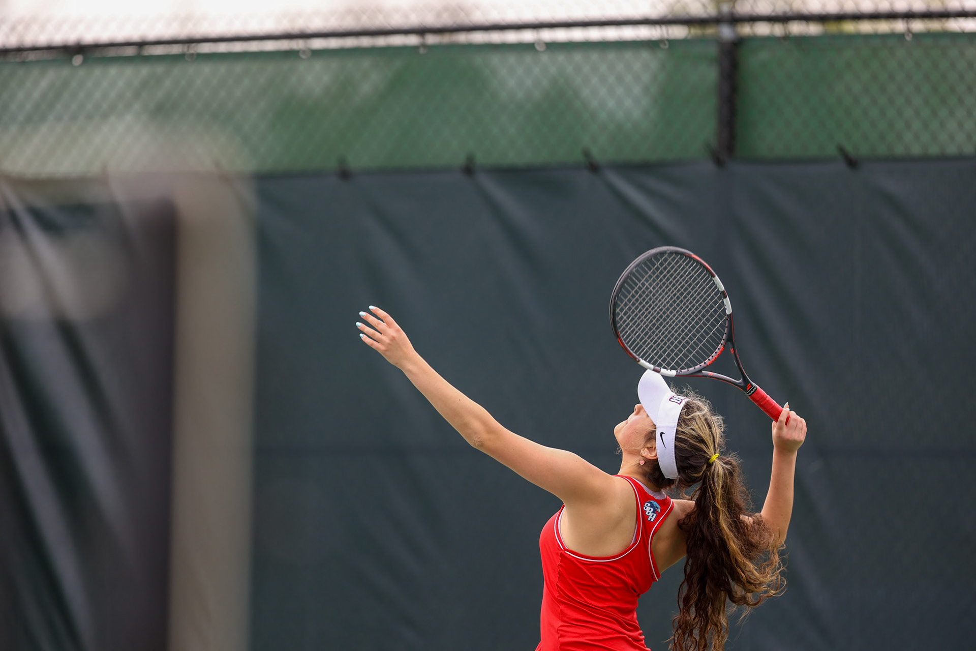 St. Benedict Tennis vs Briarcrest at Briarcrest Christian School on April 12, 2022 in Memphis, TN. (Ryan Beatty/SBA)