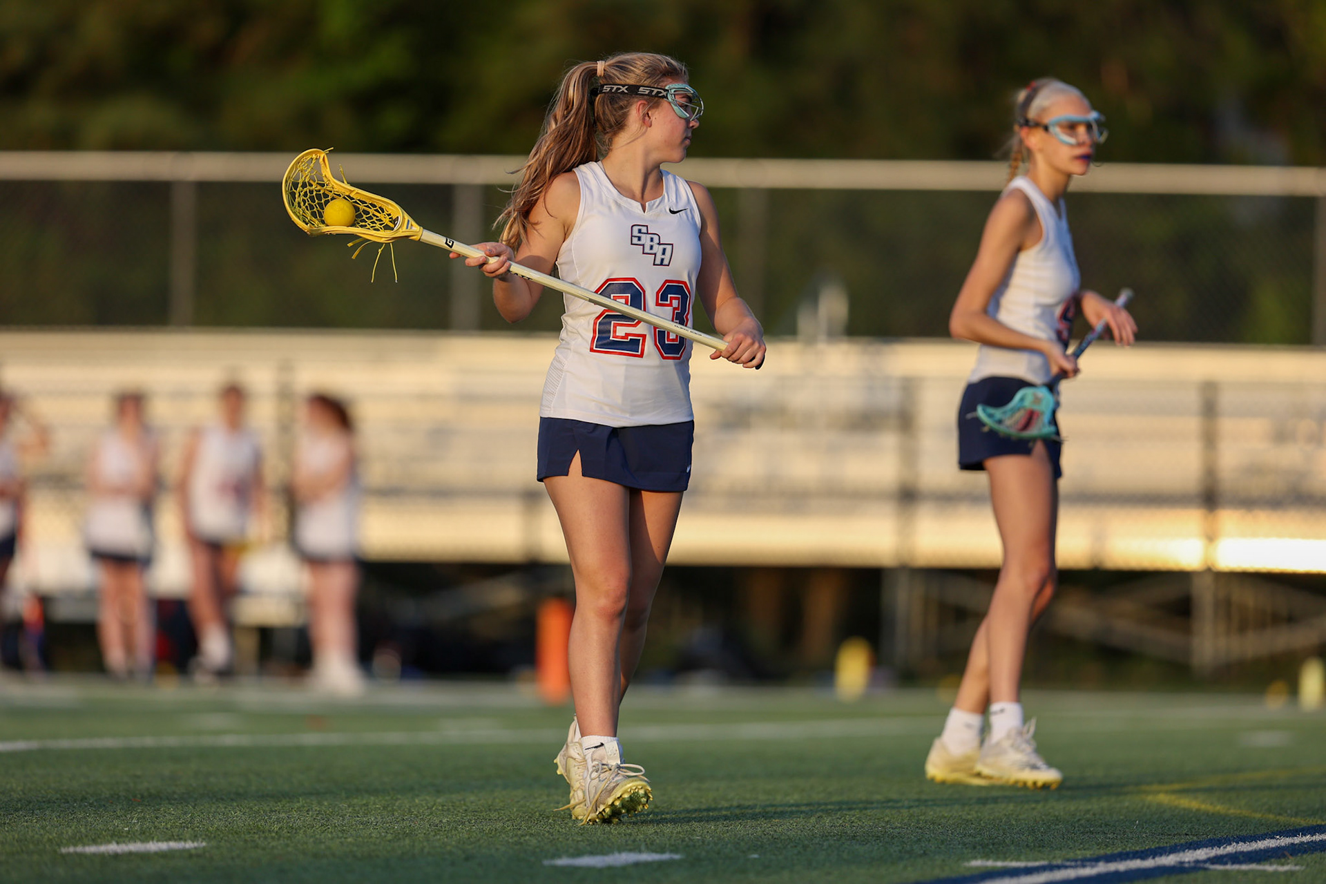 St. Benedict Girls Lacrosse vs St. Agnes on Senior Night at St. Benedict at Auburndale in Memphis, TN on April 19, 2022. (Ryan Beatty/SBA)