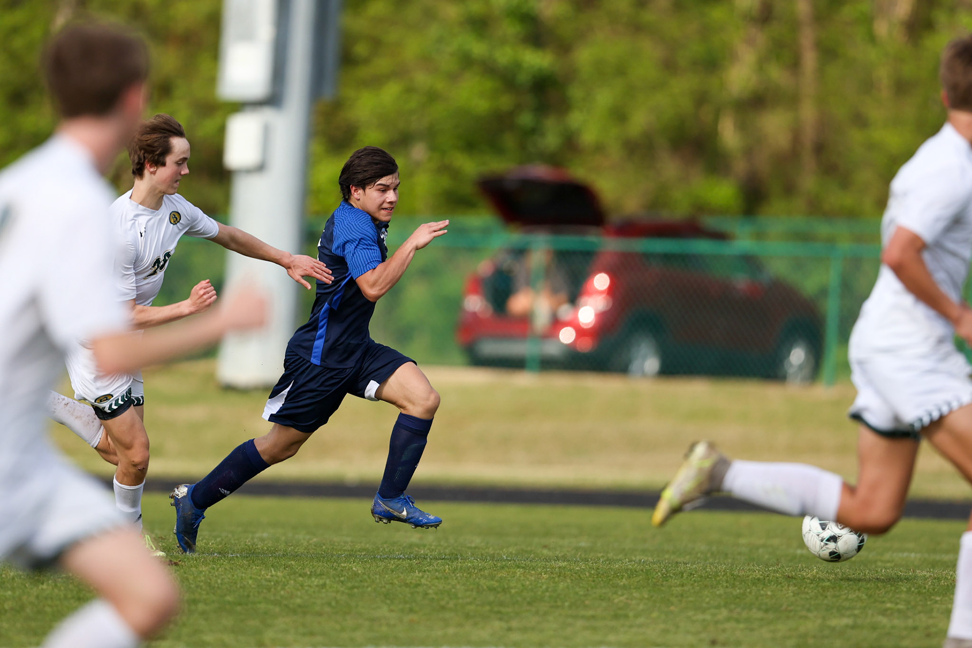 St. Benedict Soccer vs Briarcrest at St. Benedict at Auburndale High School in Memphis, TN on April 21, 2022. (Ryan Beatty/SBA)