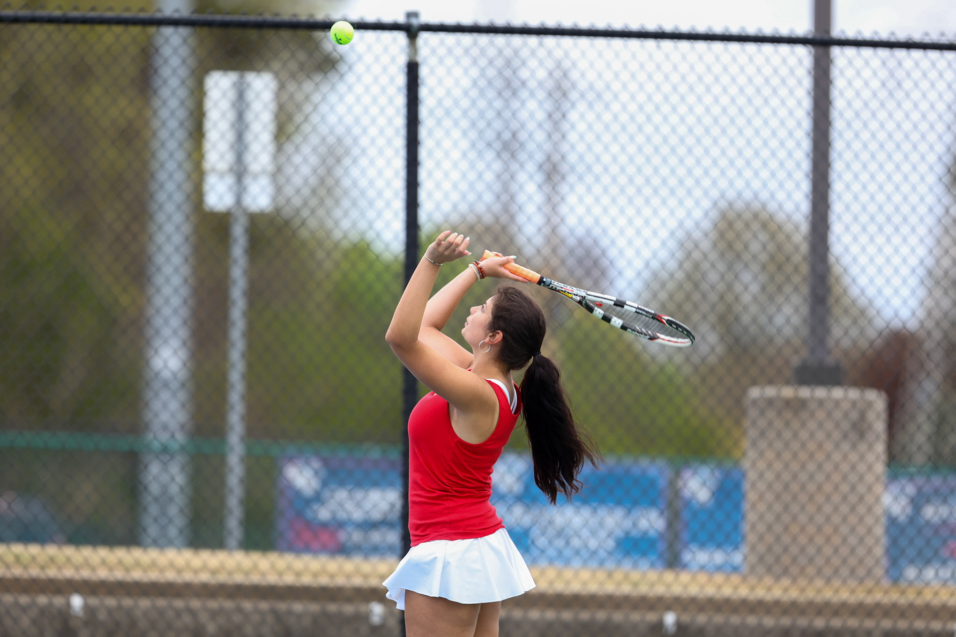 St. Benedict Tennis vs Brighton Cardinals on Wednesday April 6, 2022 at St. Benedict At Auburndale High School in Memphis, TN. (Ryan Beatty/SBA)