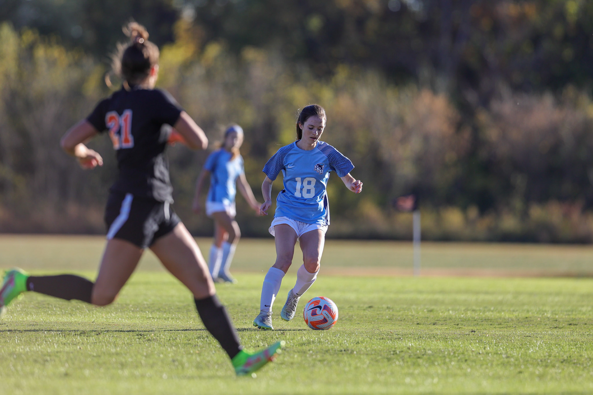 SBA Girl’s Soccer vs. Ensworth in the first round of the TSSAA State Tournament in Nashville, TN, on Oct. 17, 2022. (Ryan Beatty/SBA)