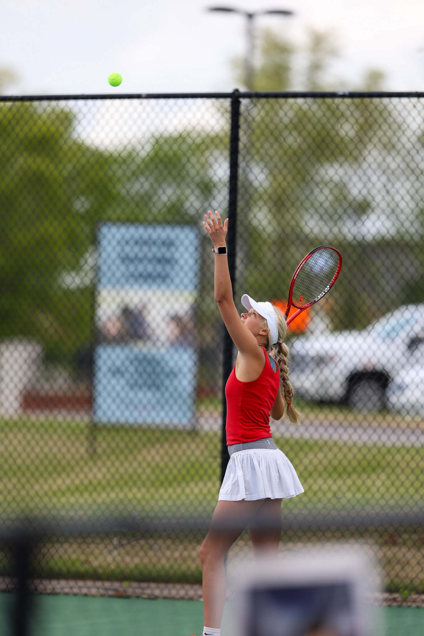 St. Benedict Tennis vs St. Agnes at St. Benedict at Auburndale High School in Memphis, TN on April 21, 2022. (Ryan Beatty/SBA)