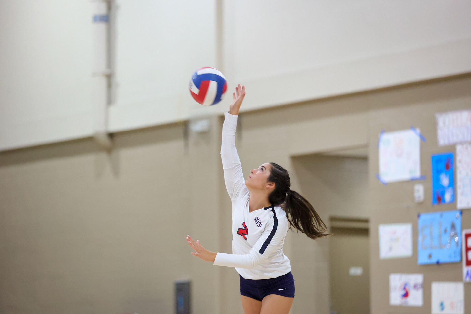 St. Benedict Volleyball vs White Station at St. Benedict at Auburndale in Memphis, TN on Thursday, September 22, 2022. (Ryan Beatty/SBA)