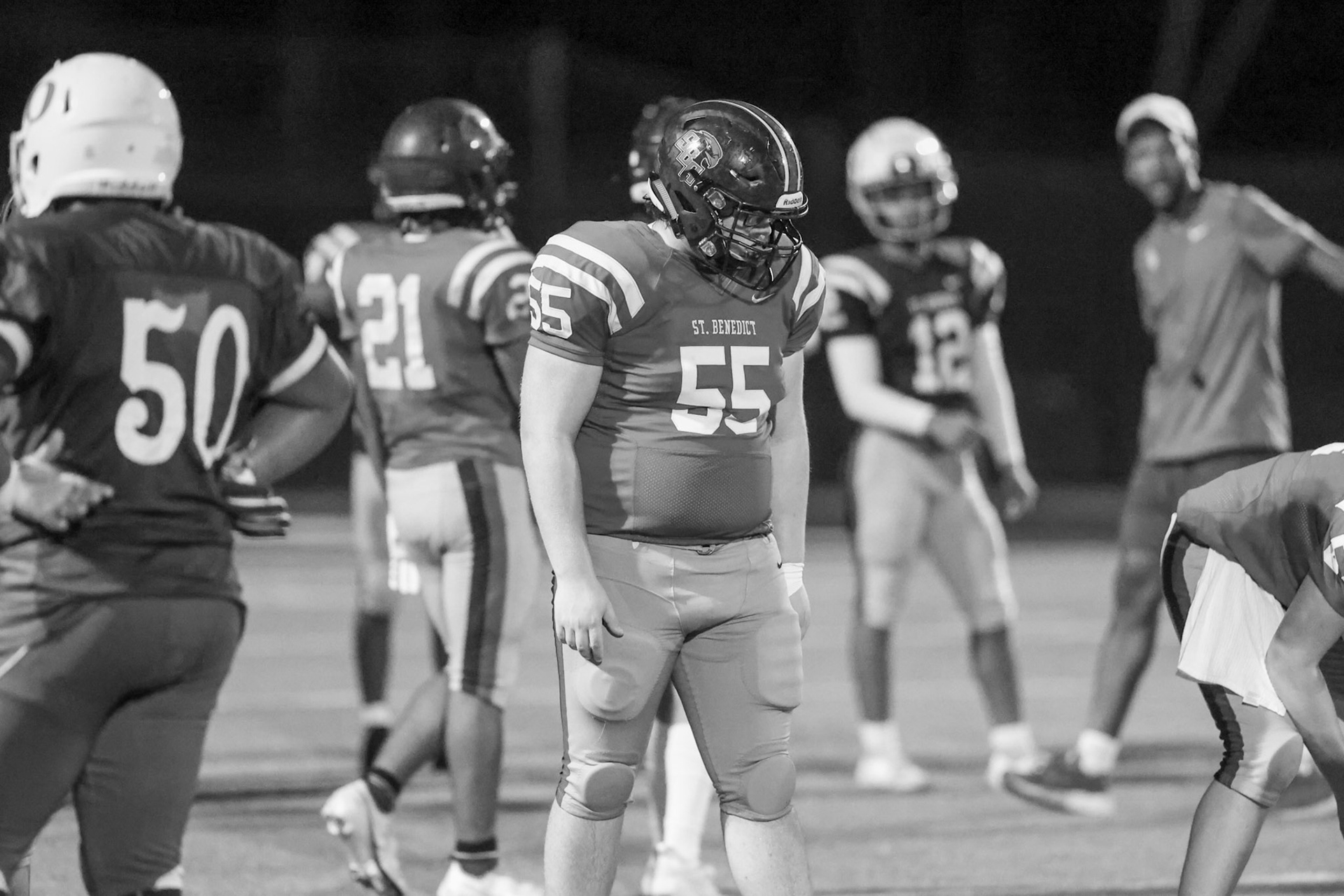 SBA Football Scrimmage on Friday, August 5, 2022 at St. Benedict at Auburndale in Memphis, TN. (Ryan Beatty/SBA)