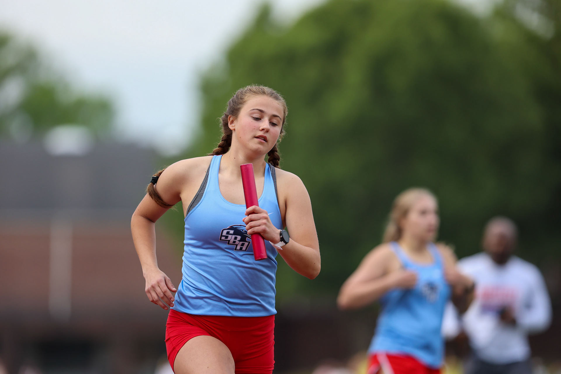 St. Benedict Track at Memphis University School in Memphis, TN on May 3, 2022. (Ryan Beatty/SBA)