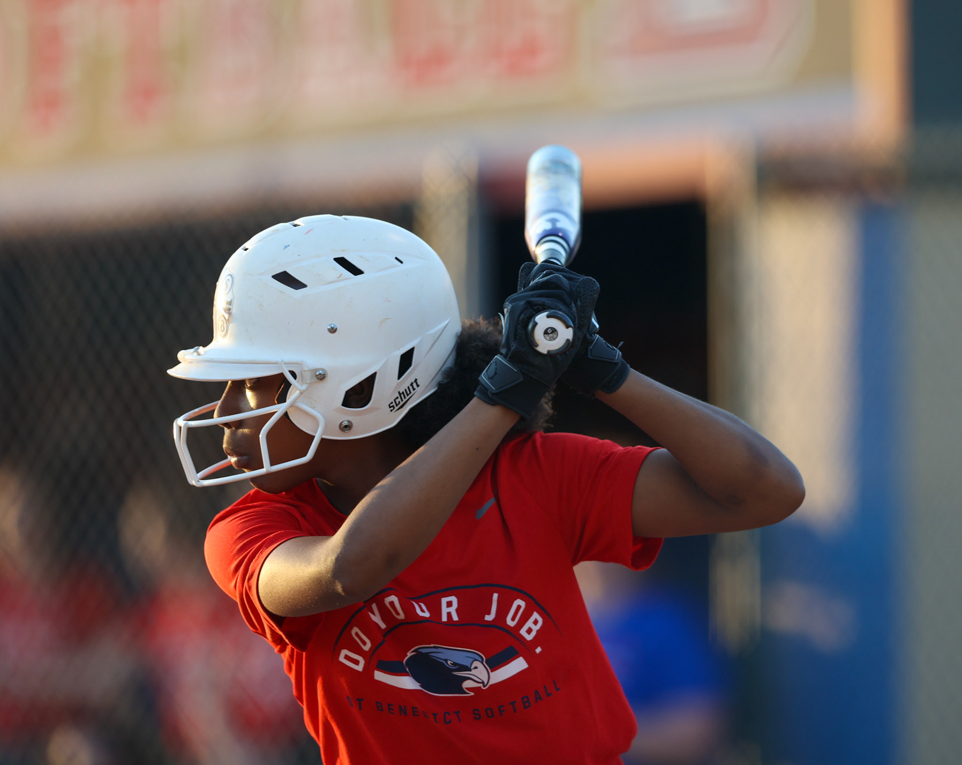 St. Benedict Softball vs Bartlett High School on March 3, 2022 at W.J. Freeman Park in Memphis, TN (Ryan Beatty/SBA)