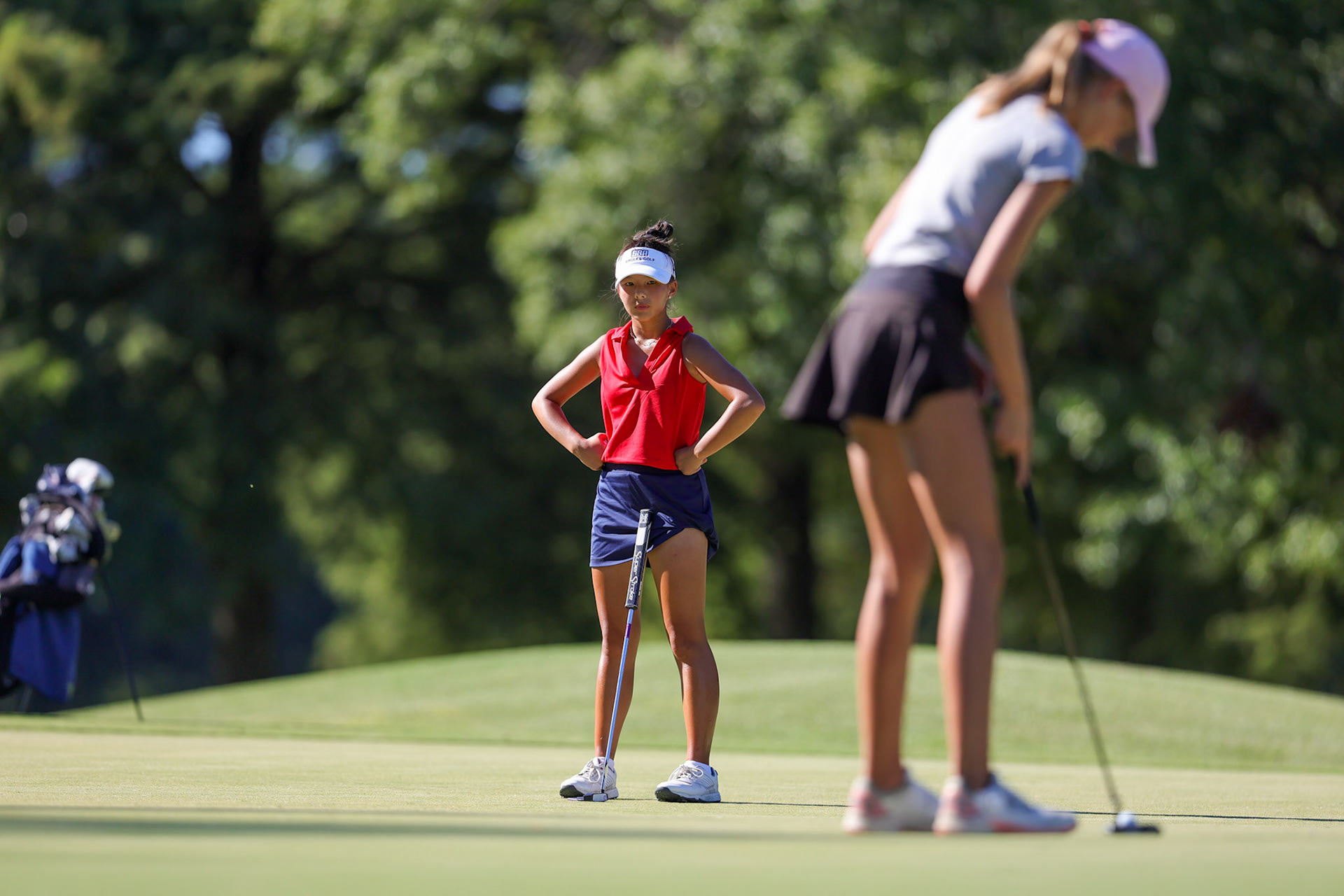 St. Benedict Girls Golf at Windyke on August 31, 2022. (Ryan Beatty/SBA)