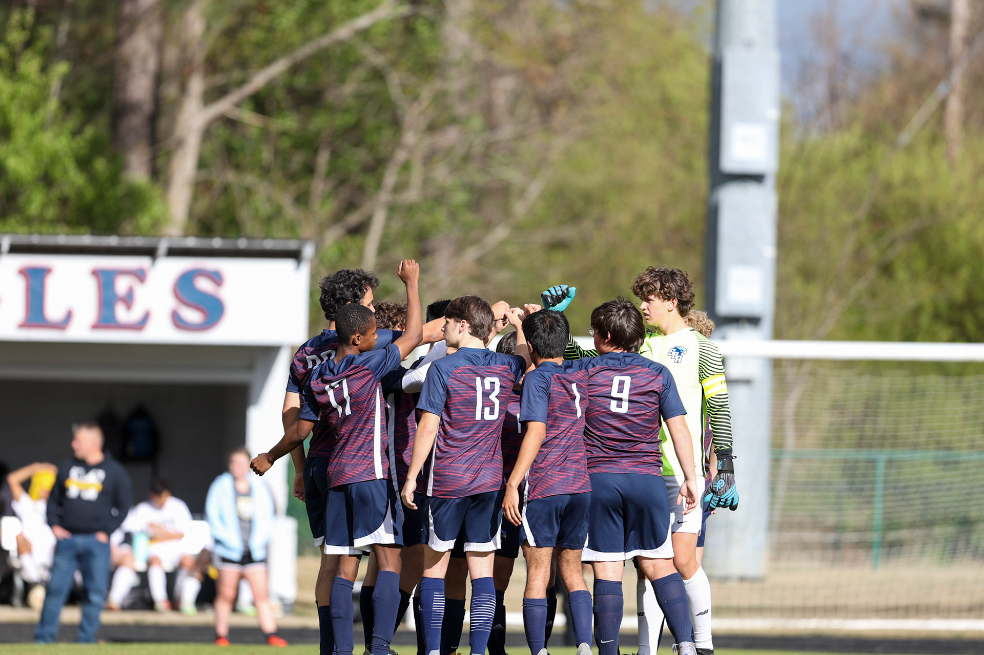 St. Benedict Soccer vs Millington on April 7, 2022 at St. Benedict At Auburndale High School in Memphis, TN. (Ryan Beatty/SBA)