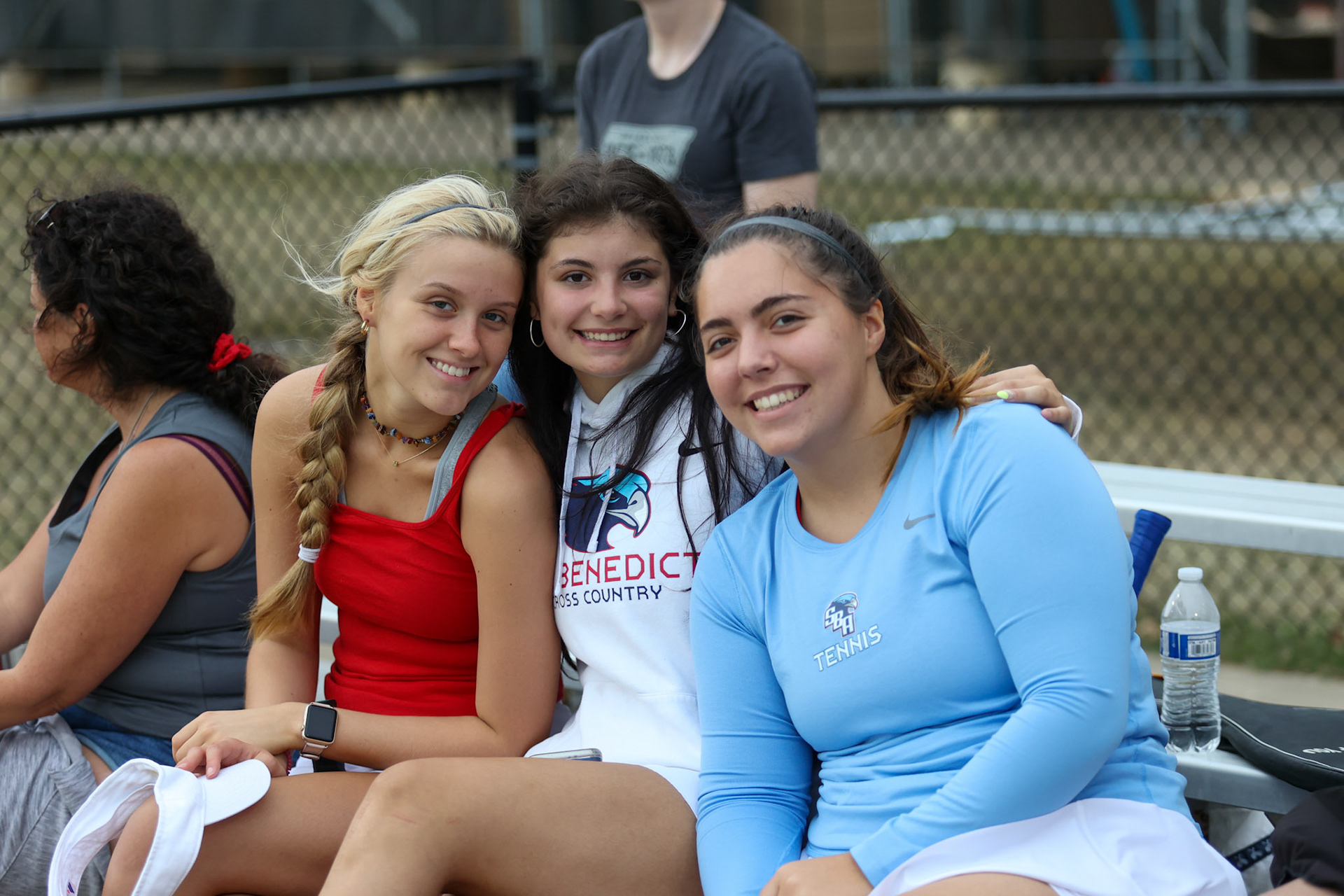 St. Benedict Tennis vs Briarcrest at Briarcrest Christian School on April 12, 2022 in Memphis, TN. (Ryan Beatty/SBA)