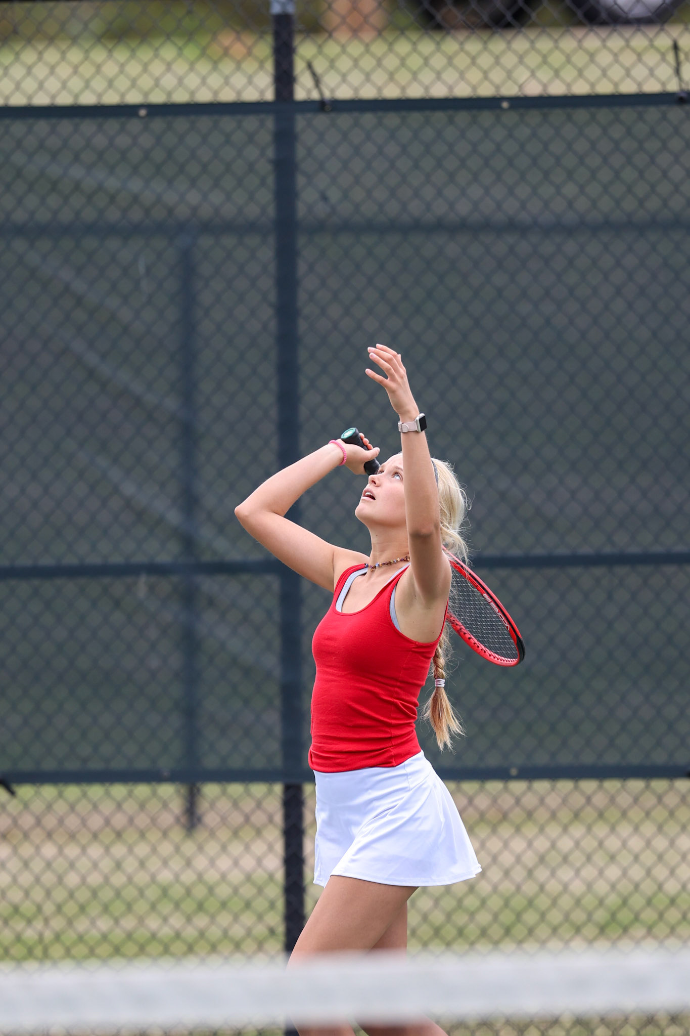 St. Benedict Tennis vs Briarcrest at Briarcrest Christian School on April 12, 2022 in Memphis, TN. (Ryan Beatty/SBA)