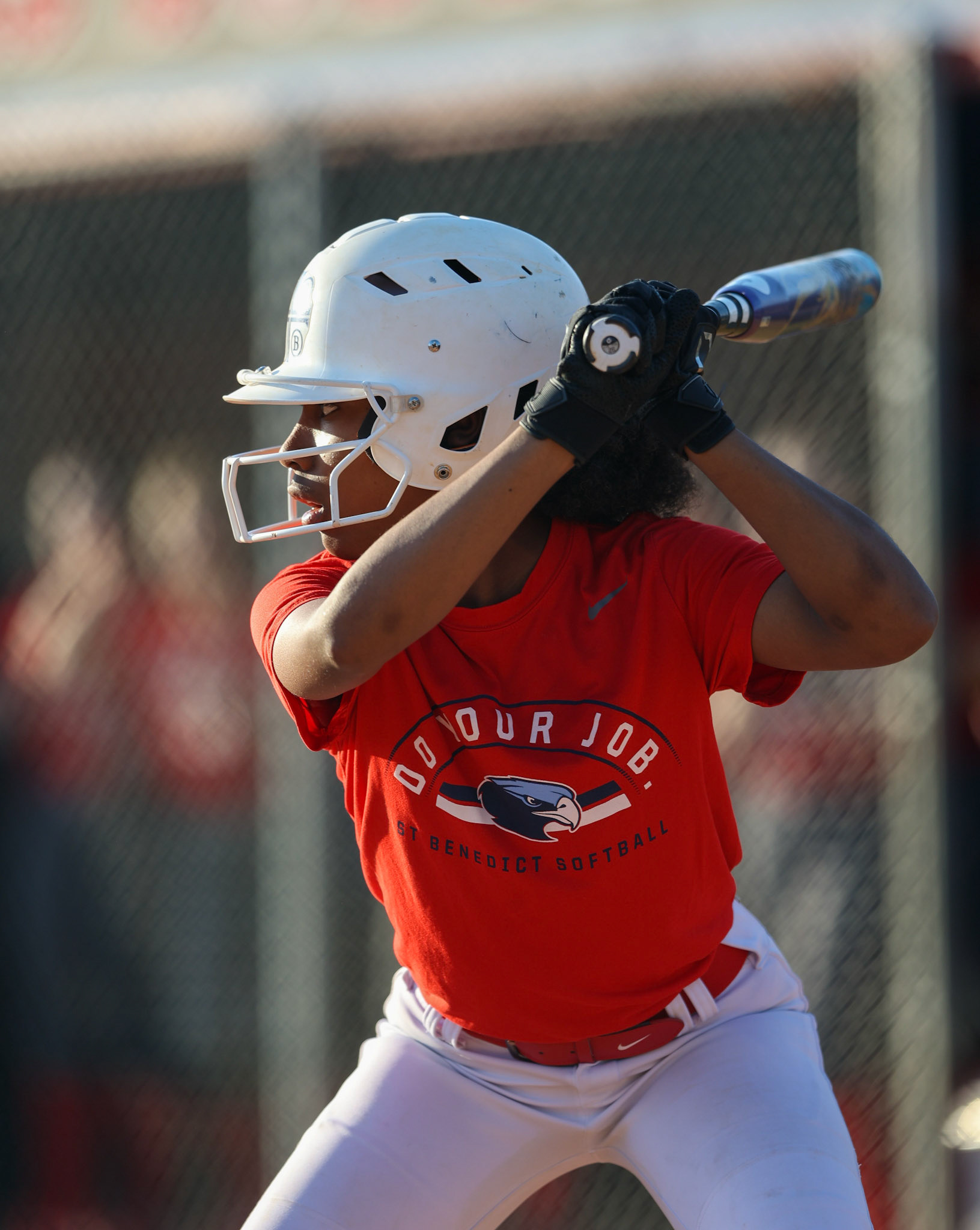 St. Benedict Softball vs Bartlett High School on March 3, 2022 at W.J. Freeman Park in Memphis, TN (Ryan Beatty/SBA)