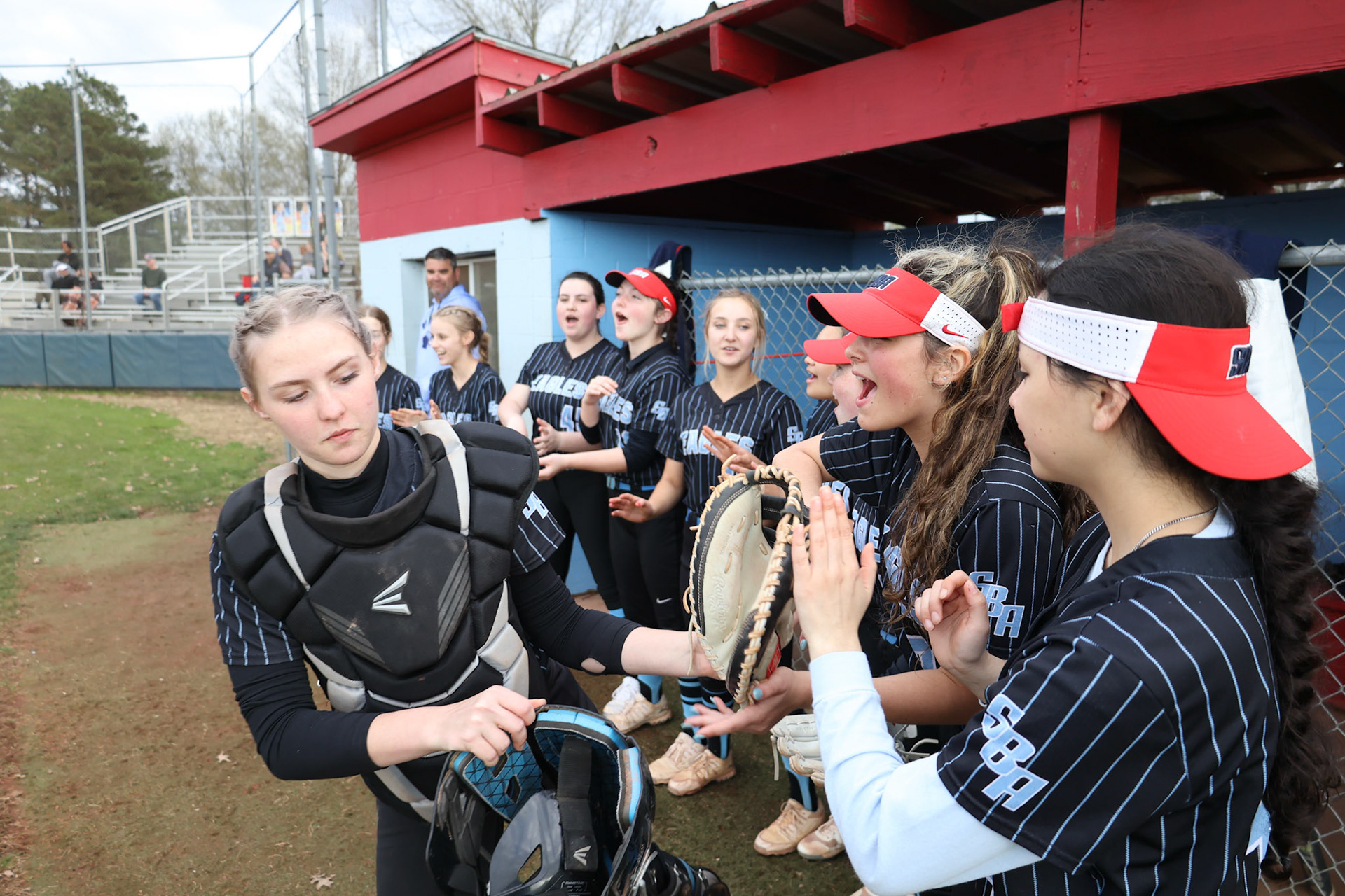 St. Benedict Softball vs St. Agnes Academy on Wednesday April 6, 2022 at St. Benedict At Auburndale High School in Memphis, TN. (Ryan Beatty/SBA)