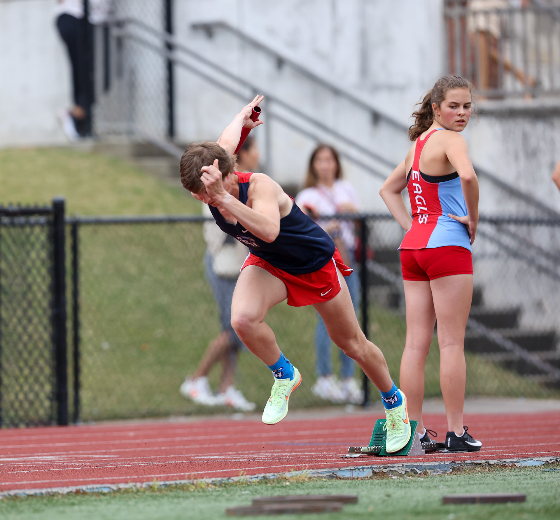 St. Benedict Track at Memphis University School in Memphis, TN on May 3, 2022. (Ryan Beatty/SBA)