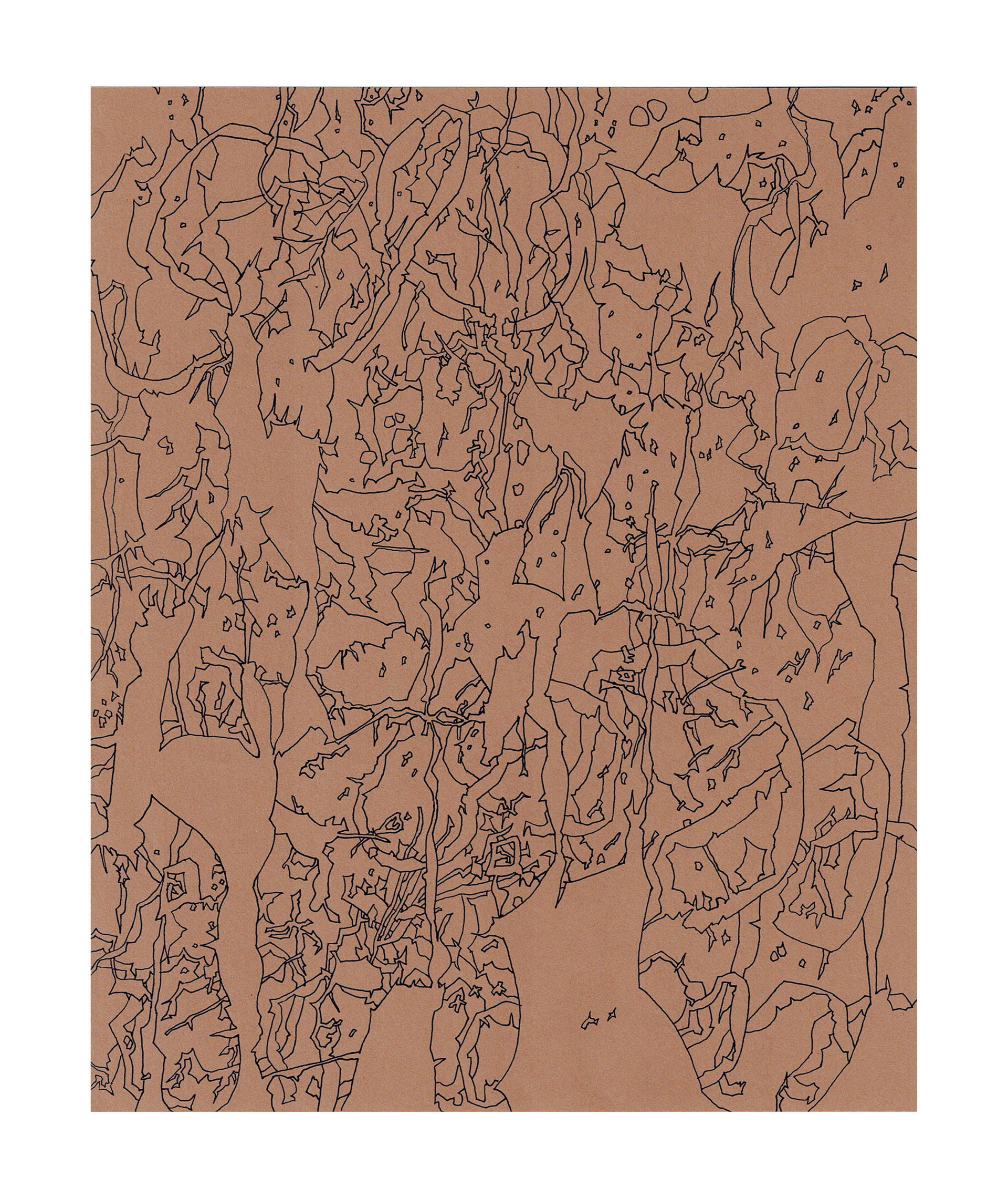 Untitled, 2023, Ink on paper, 10" x 8"