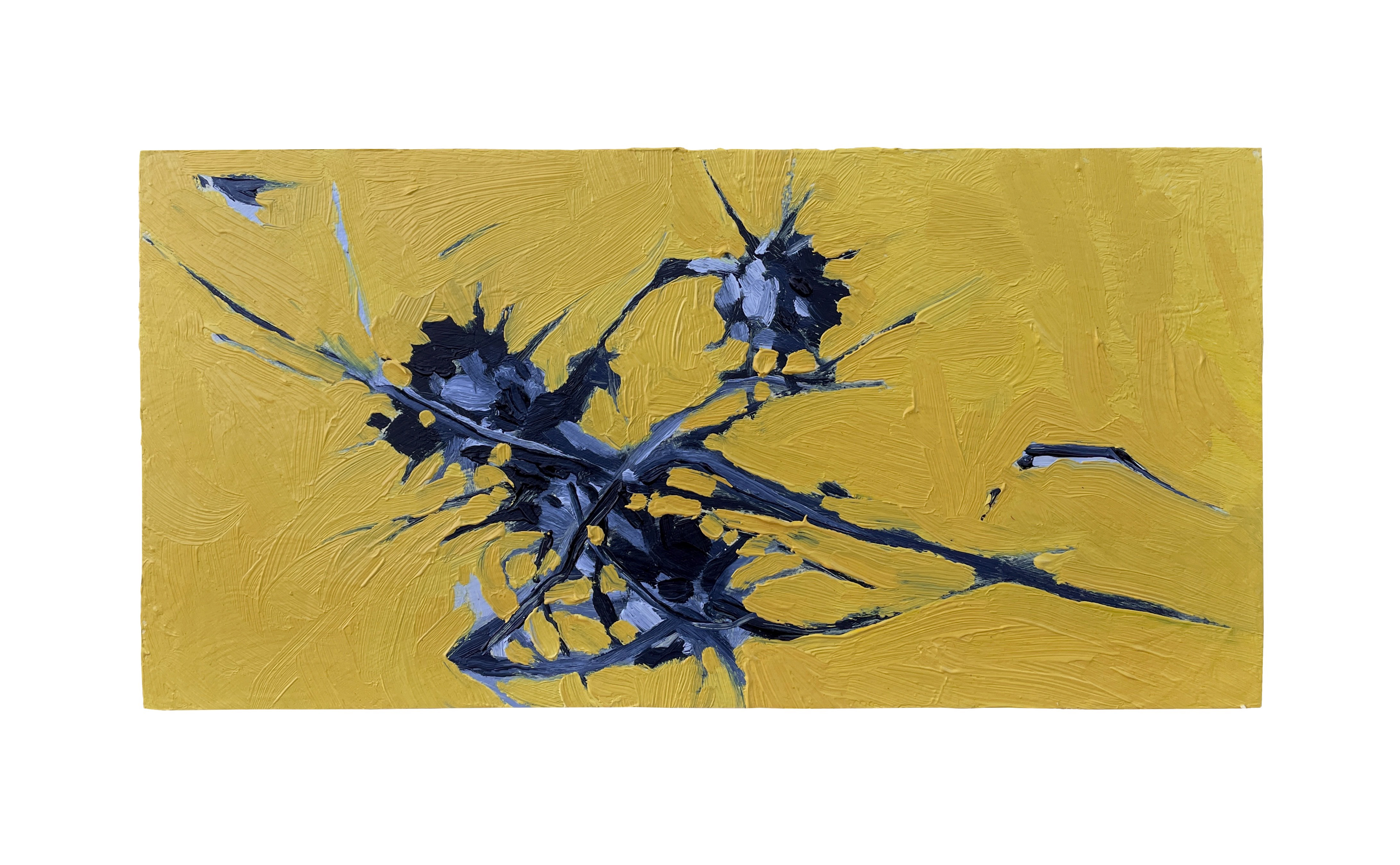 Untitled (Still Life), 2024, Oil on board, 4" x 10"