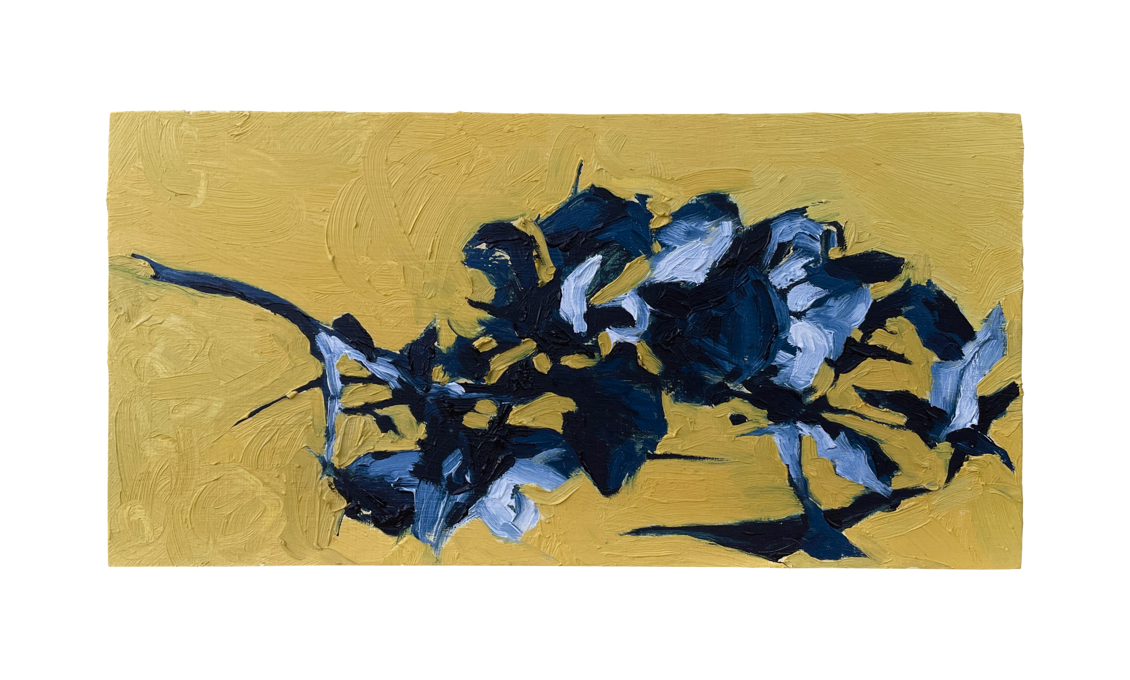 Untitled (Still Life), 2024, Oil on board, 4" x 10"