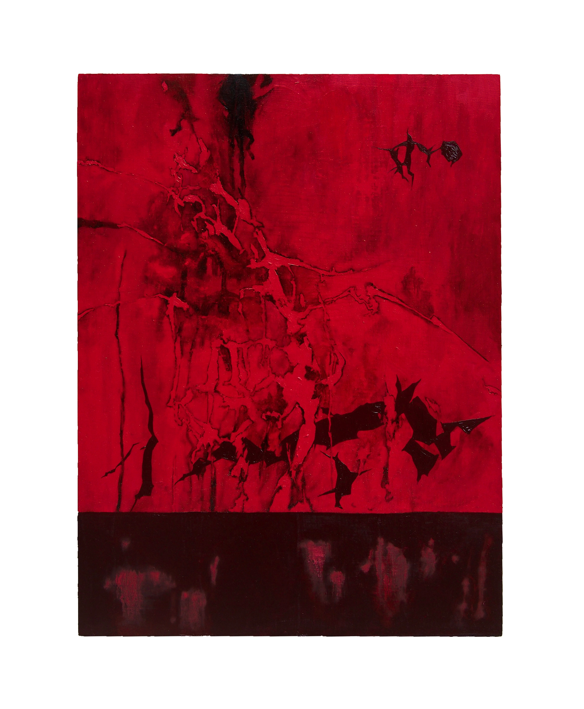 Through Every Nerve, 2022, Oil on board, 24" x 18"