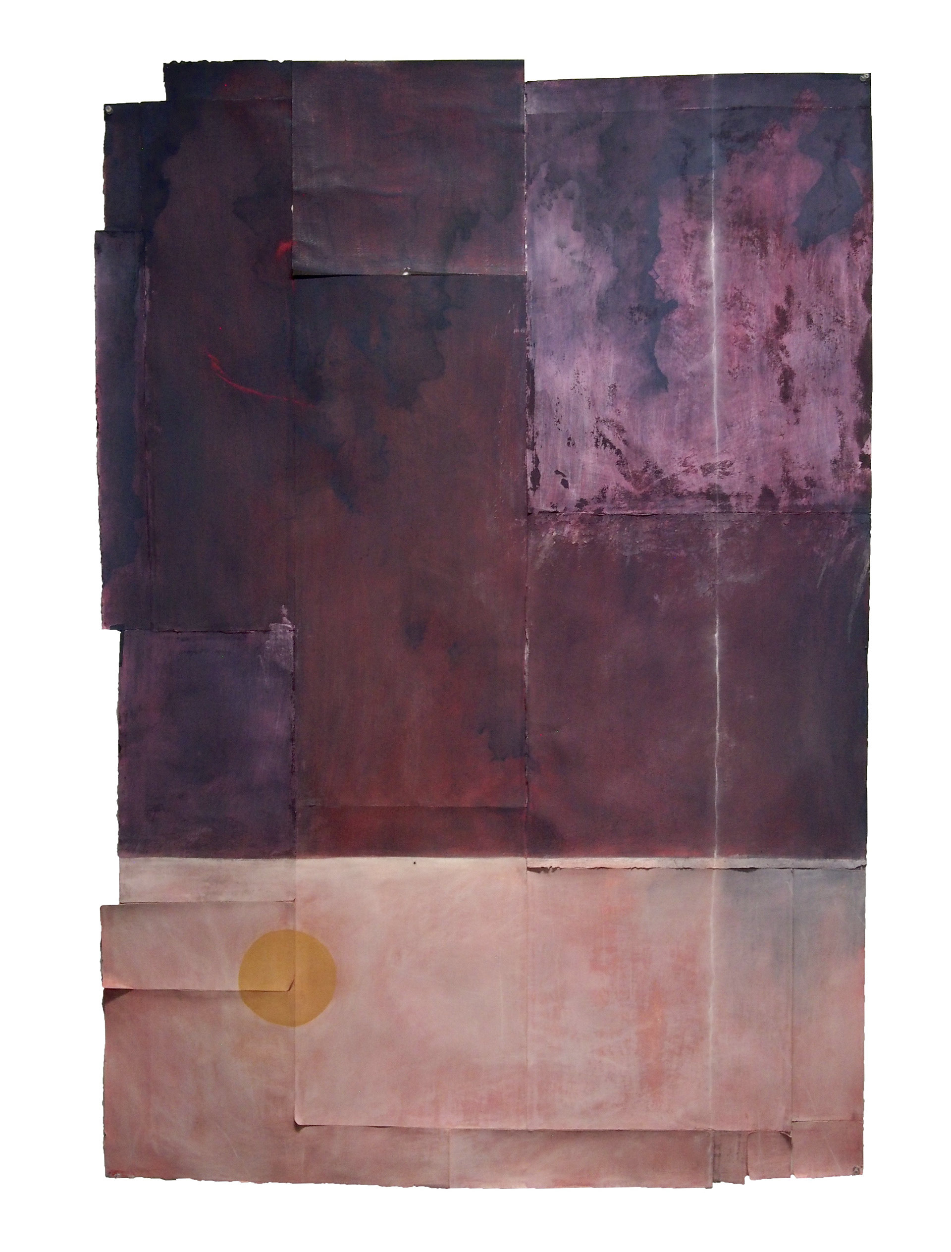 Cleave, 2020-2021, Chalk pastel, charcoal, chalk, gouache, gesso on paper, 58.25" x 40"