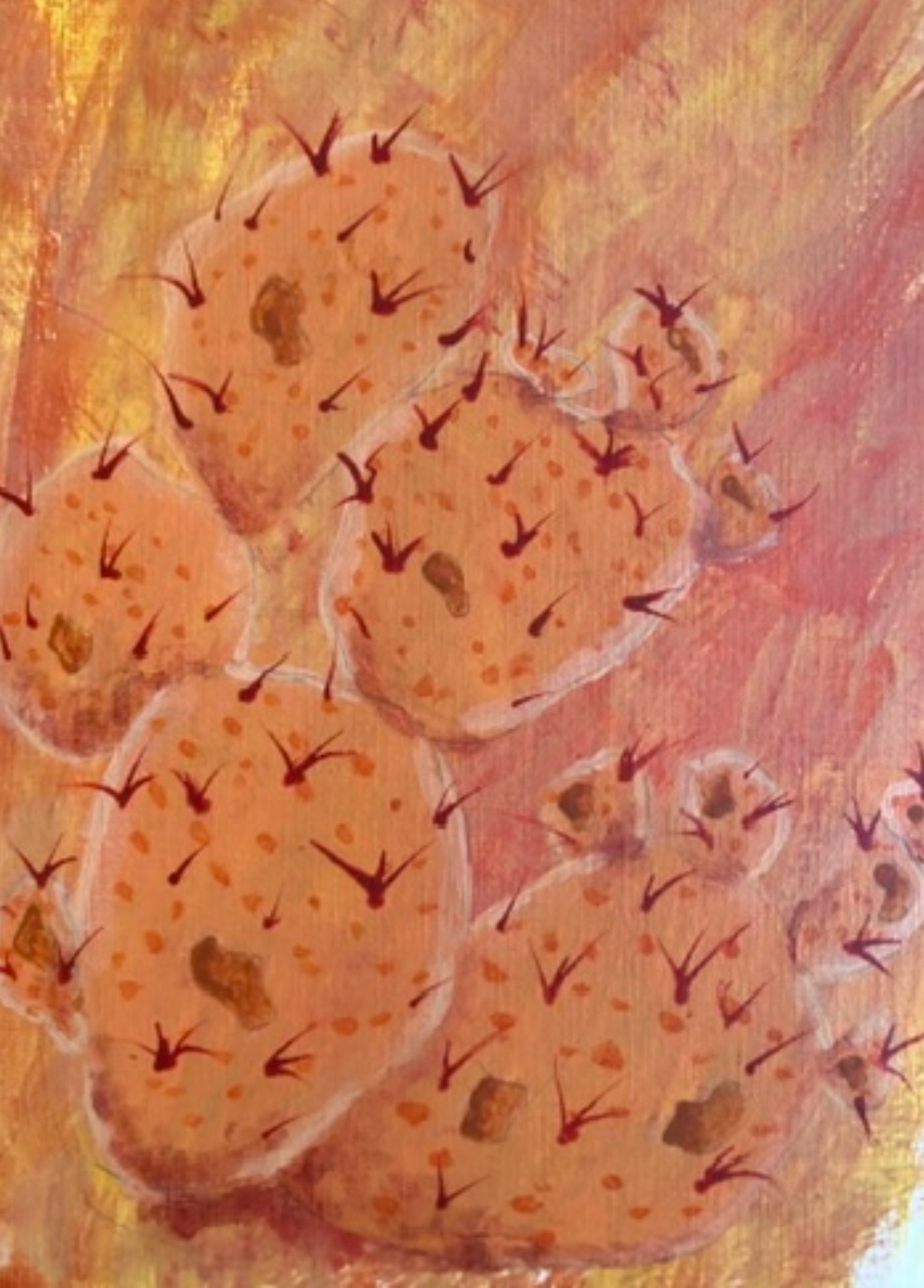 Stuck on You, acrylic, 2021