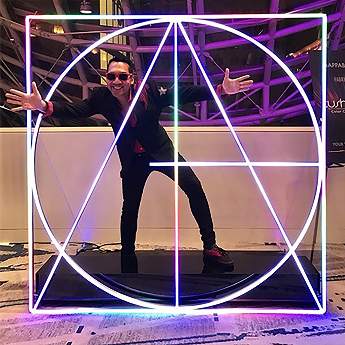 LED neon ADG logo