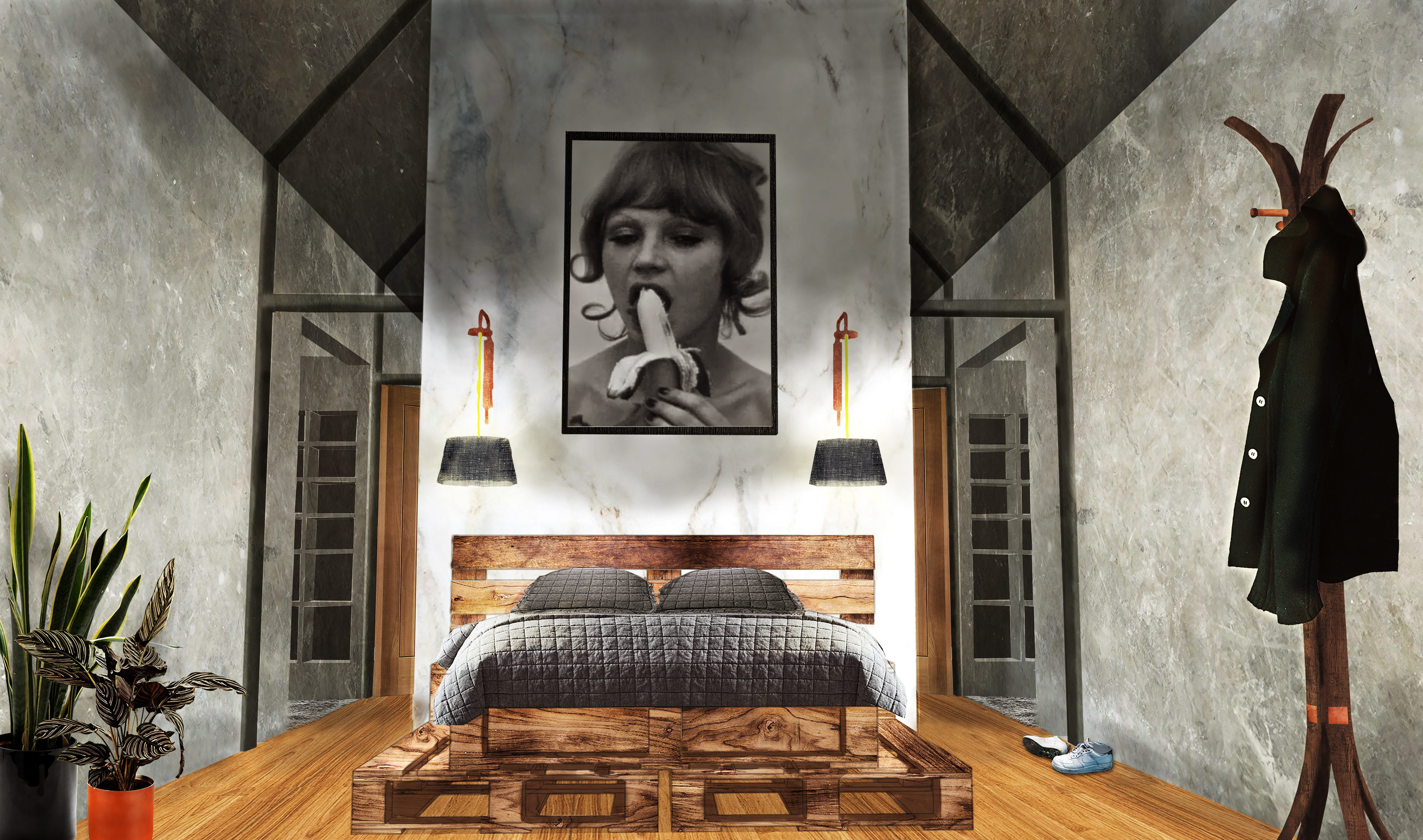 Model & Photo-bash // Bedroom