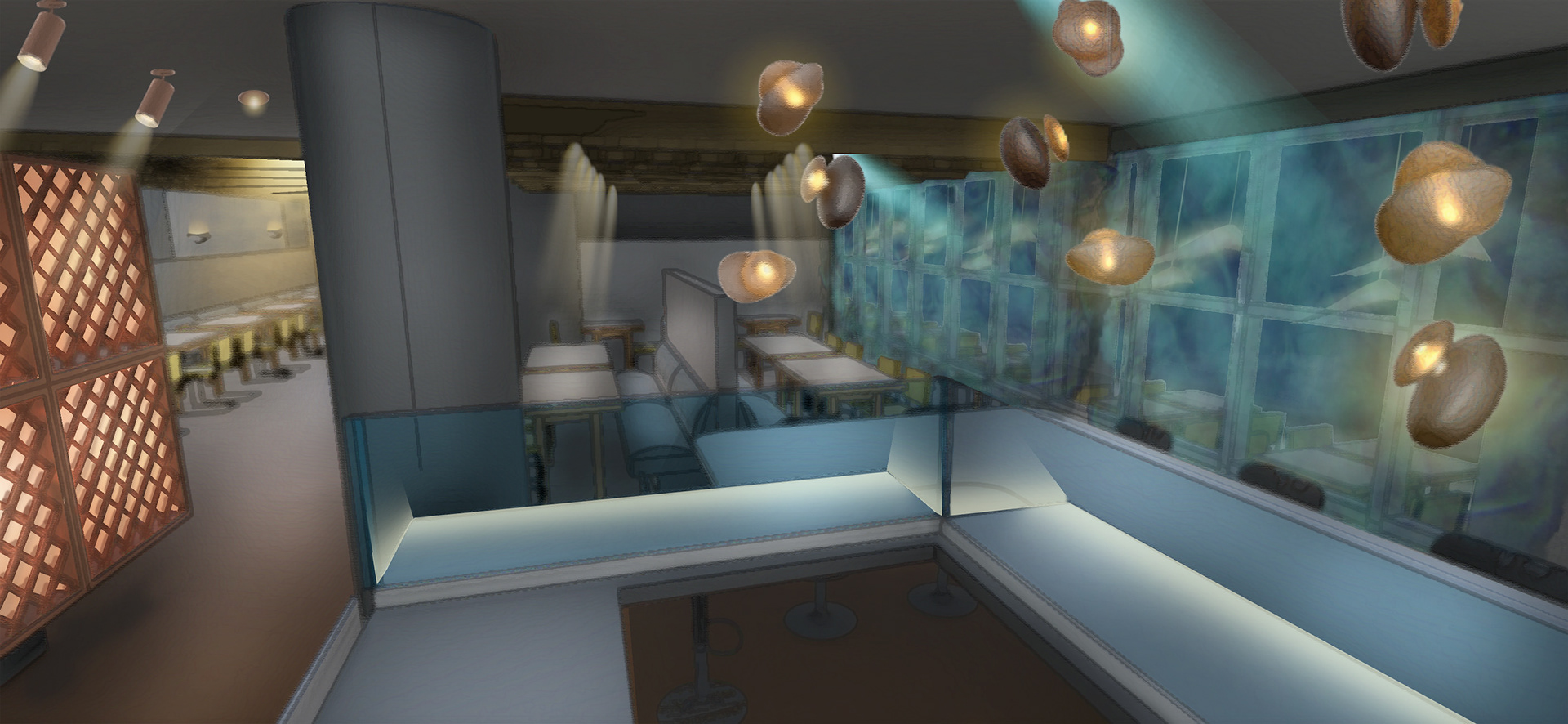 Lighting Visualization // Zelda's Seafood Restaurant