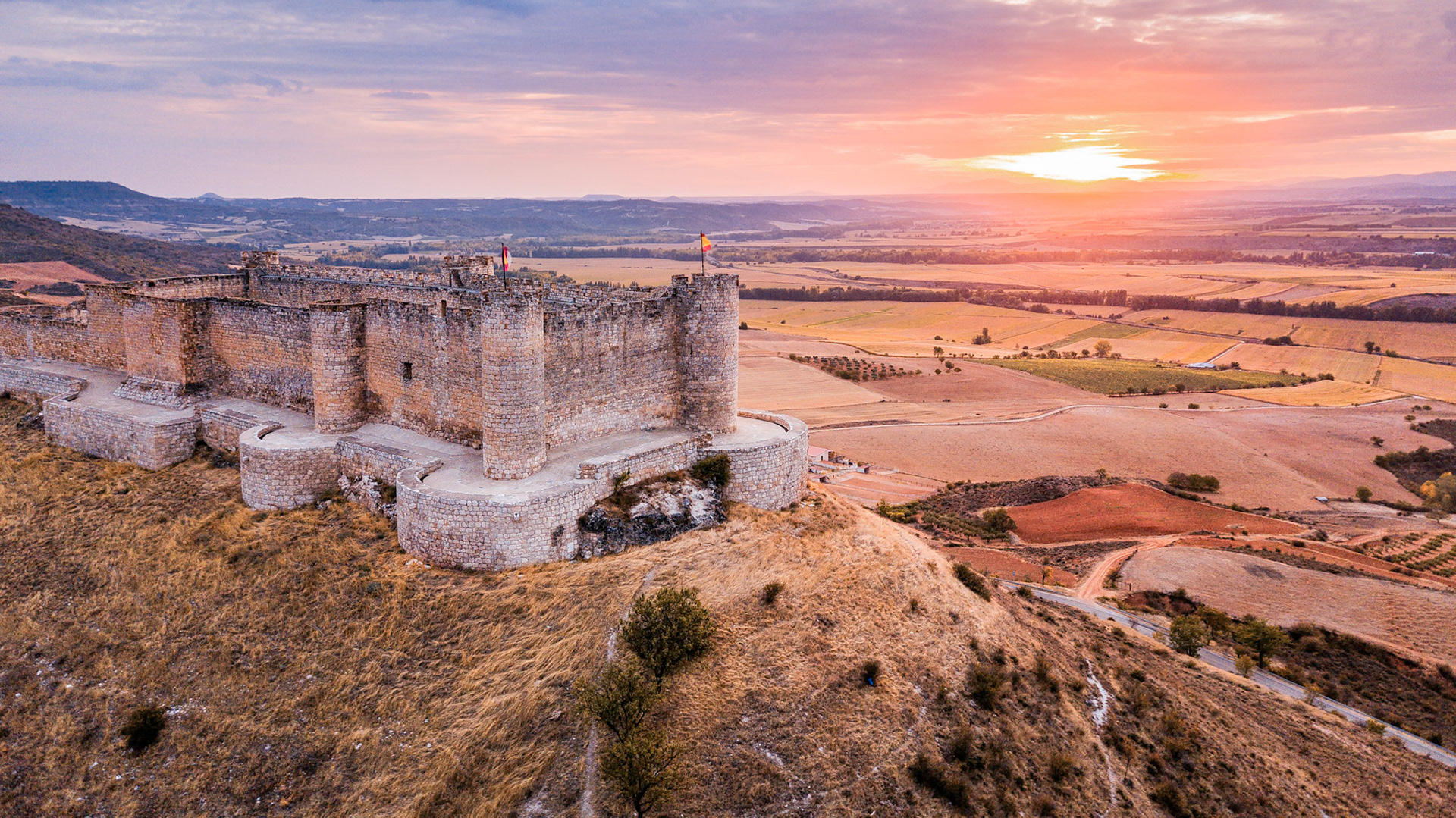 fotografía y vídeo con el Dji Mavic pro test fotografía aérea con Dron en el castillo del Mio Cid en Jadraque Guadalajara España
