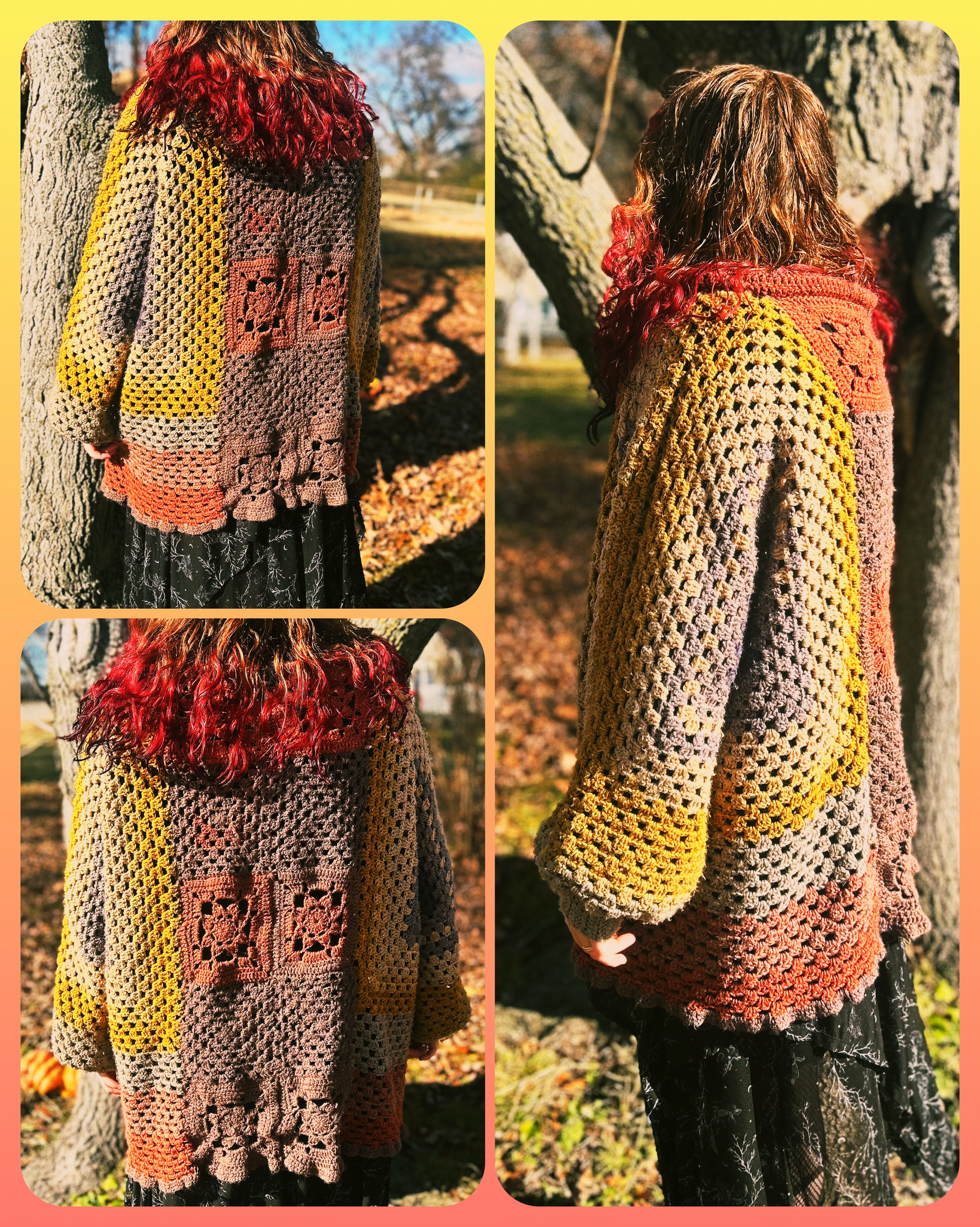 Hexagonal cardigan