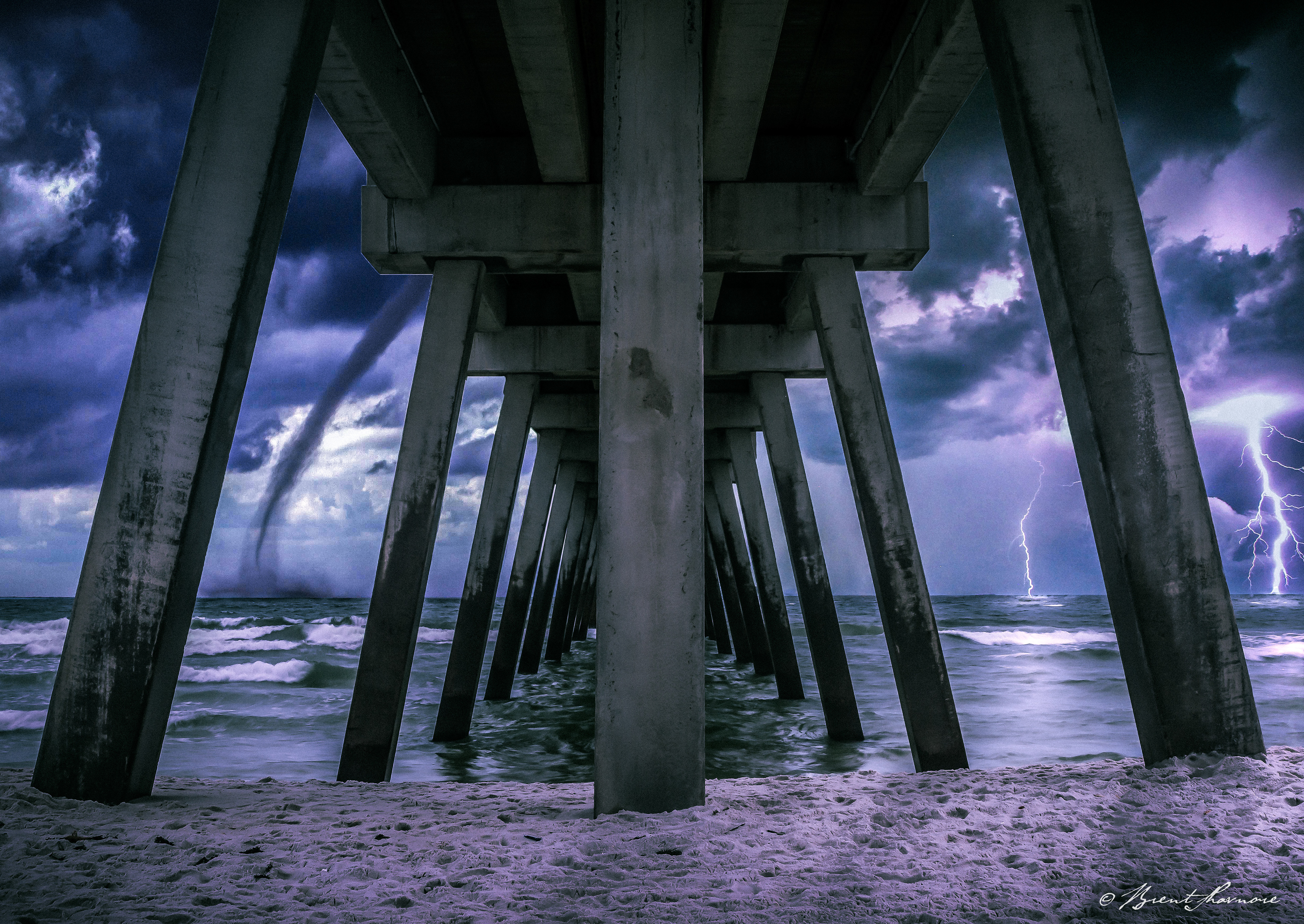Brent Shavnore Photography- Pensacola Fishing Pier Water Spout