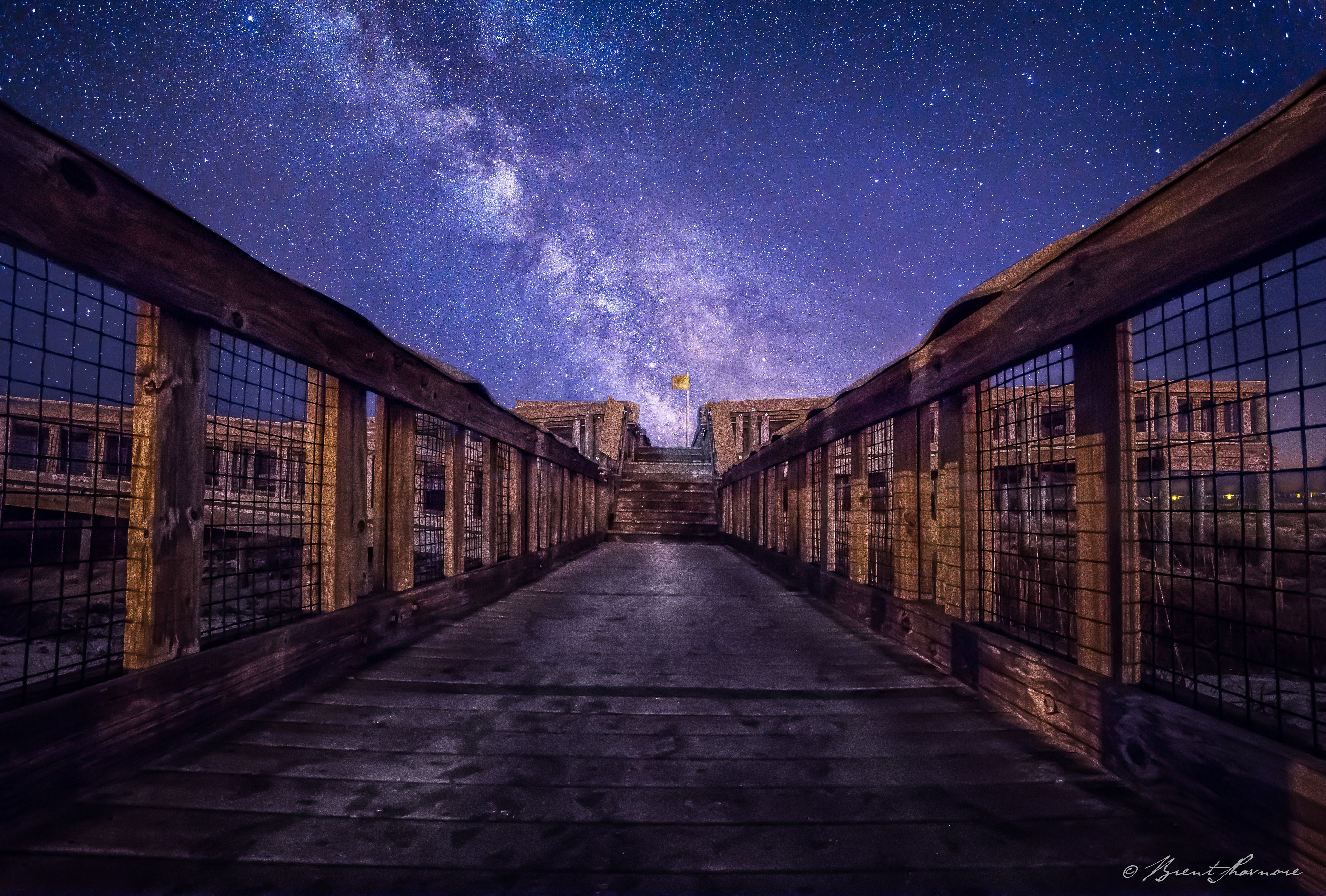 Brent Shavnore Navarre beach walkway Milkyway