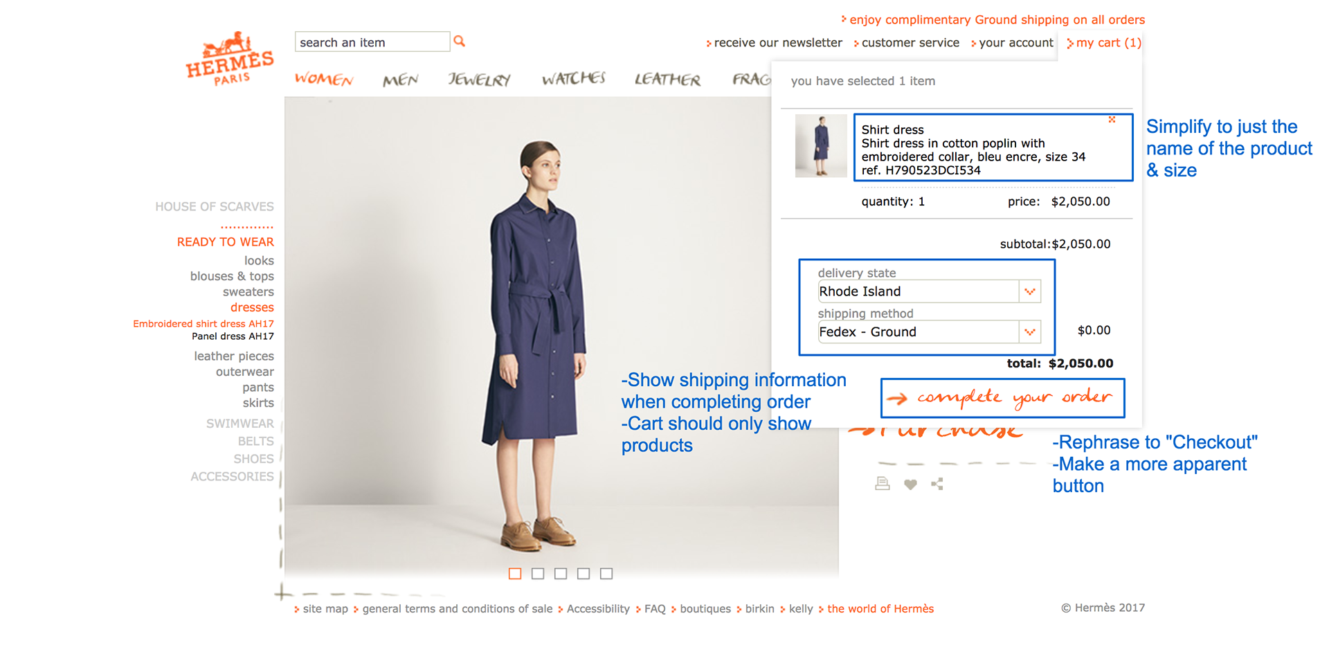 Cart Page