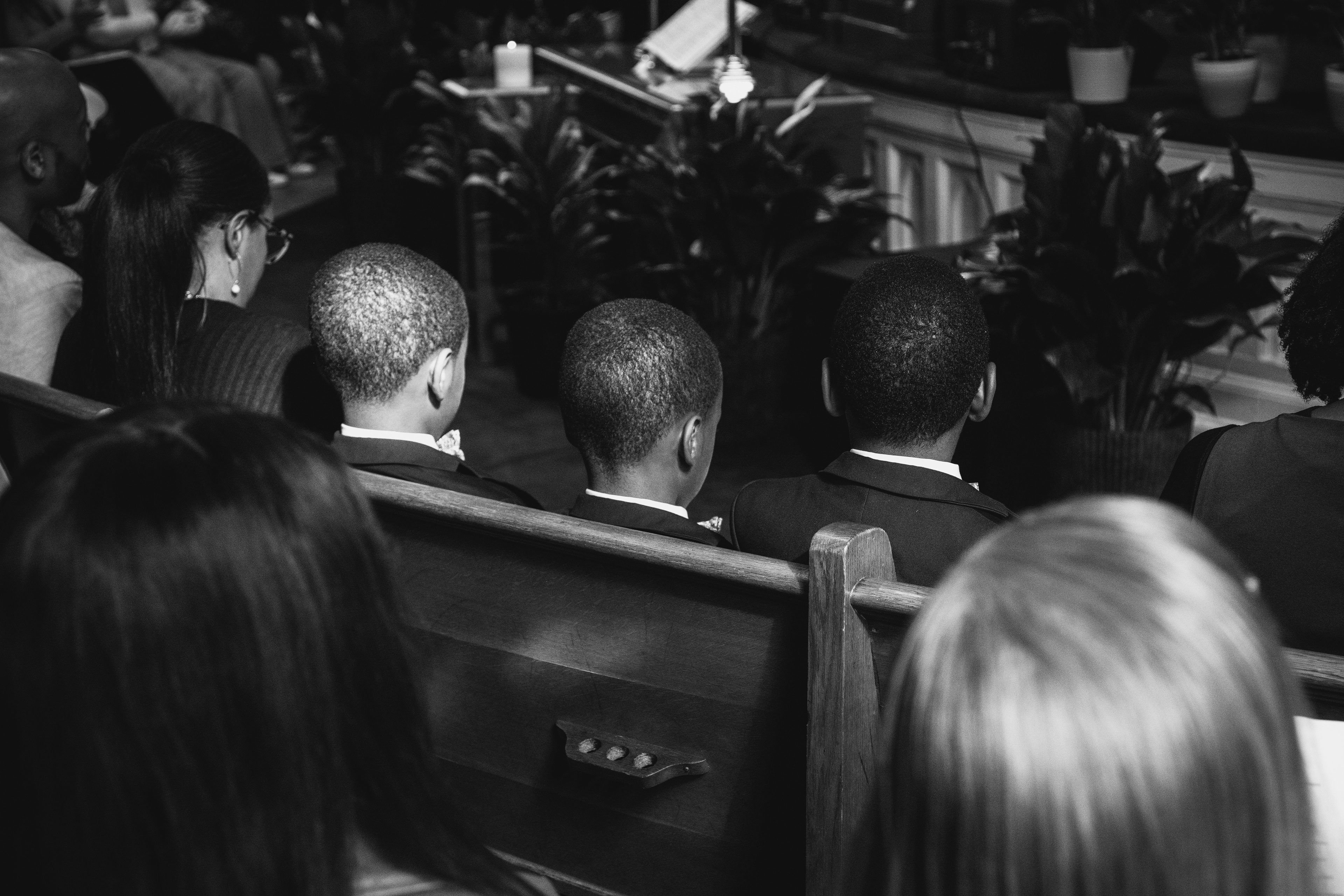 Young boys at MLK Day service at First Baptist Church. Raleigh, NC. (2026)