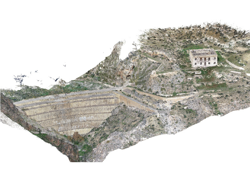 3D Point Cloud. Isabel II Dam.