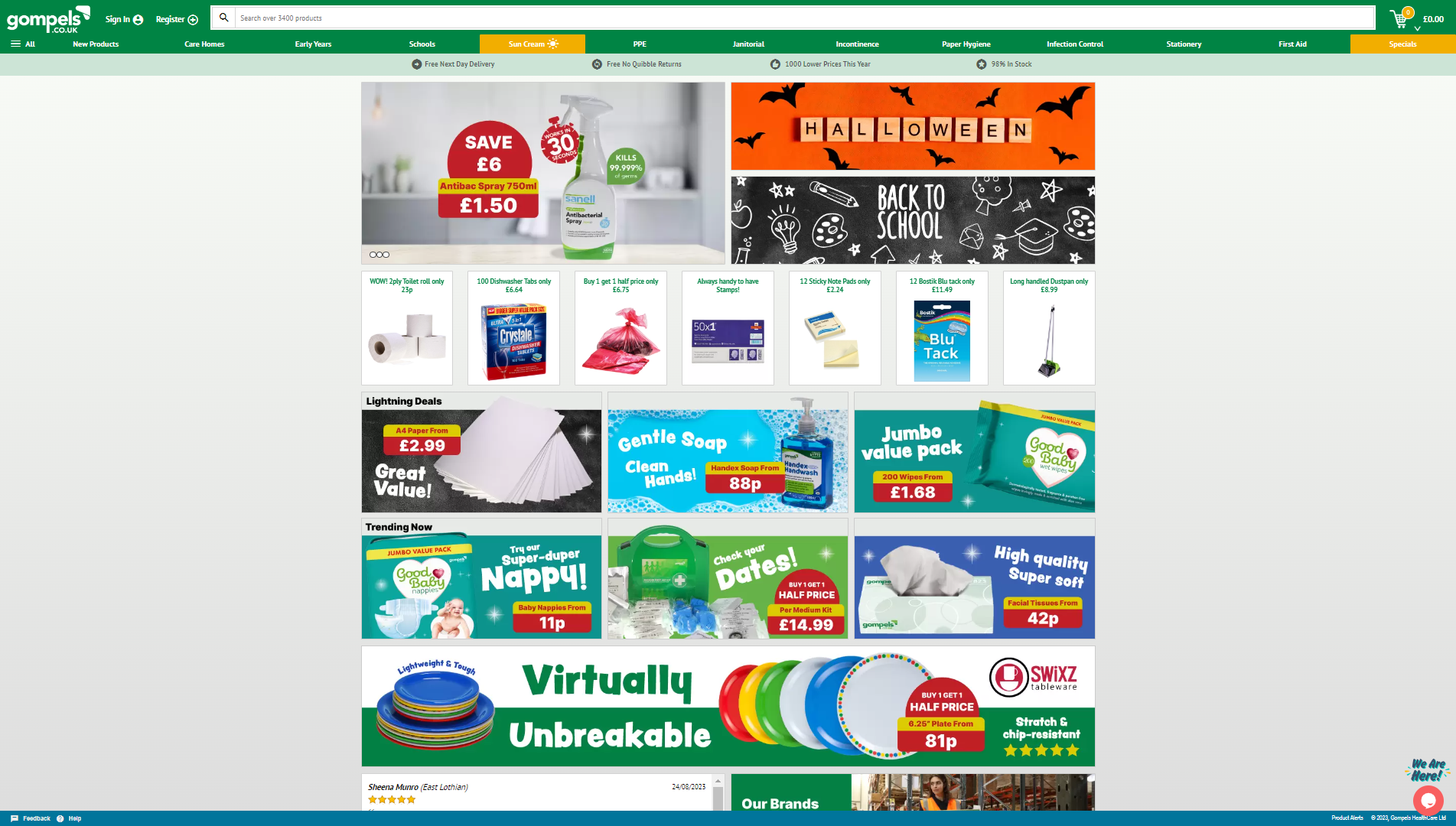 October Homepage
