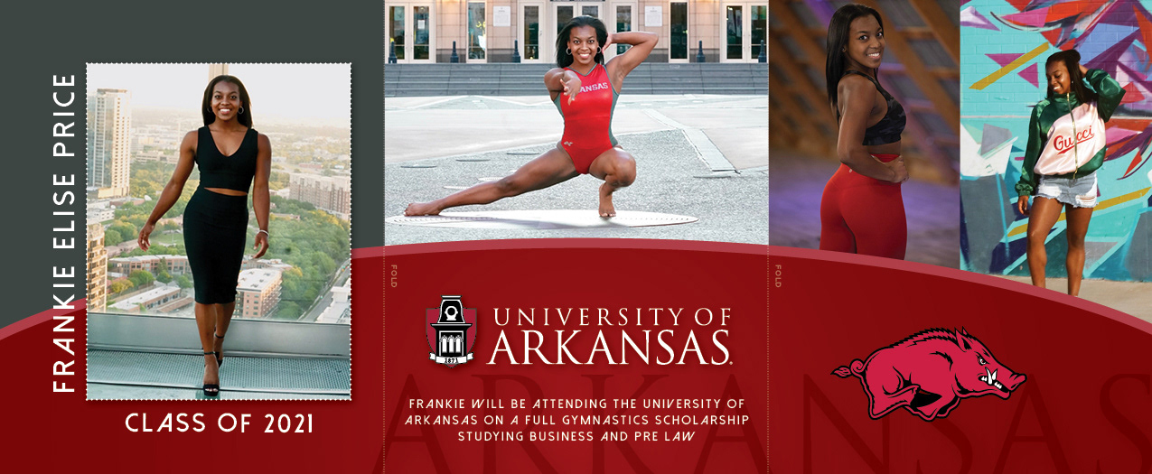 Frankie Price Graduation Announcement Trifold-Front