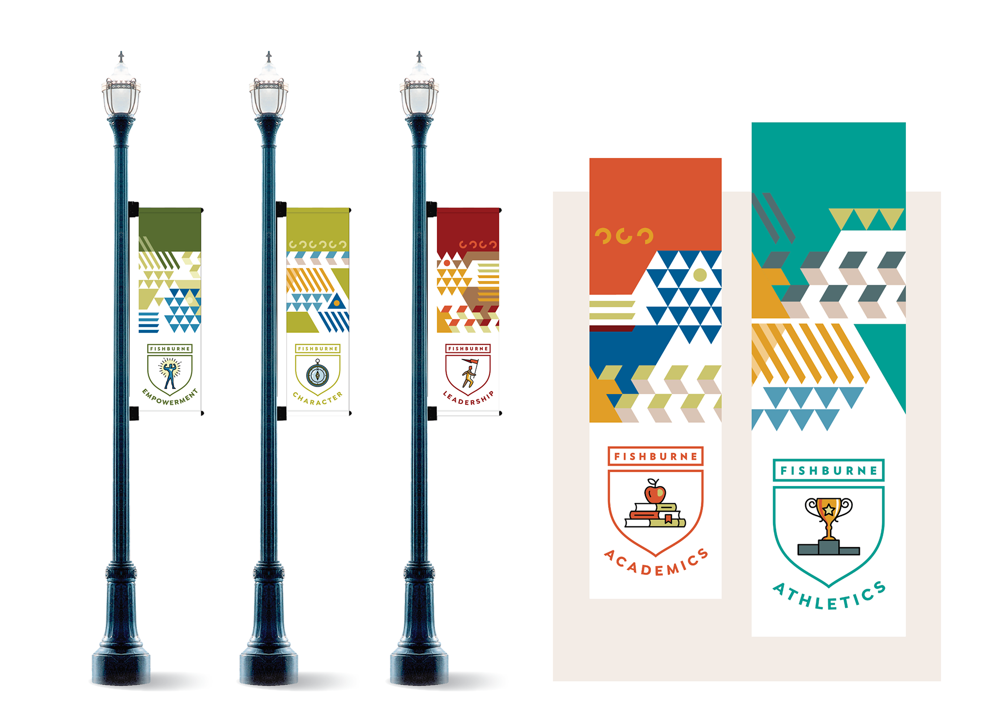 Lamp post banners (series of six)