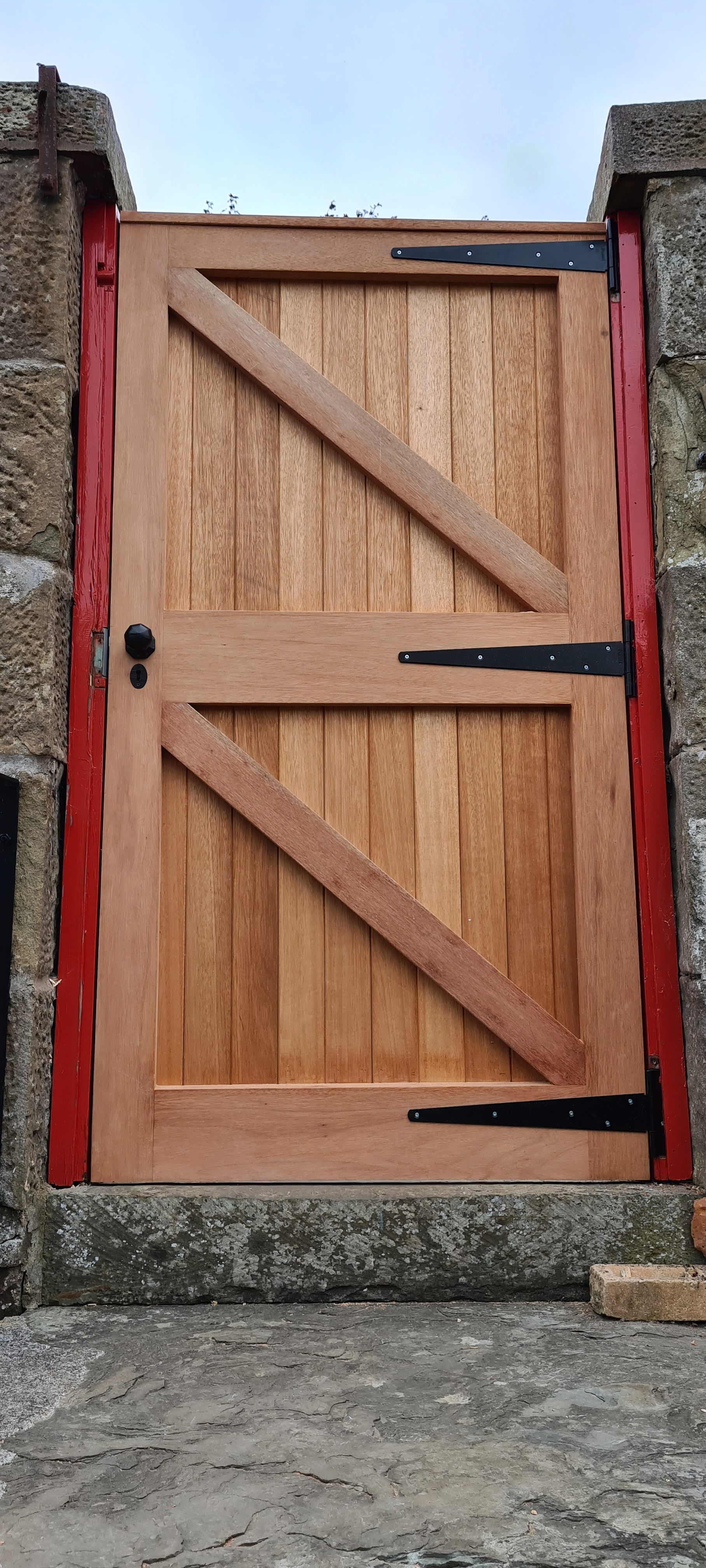 rear of garden gate