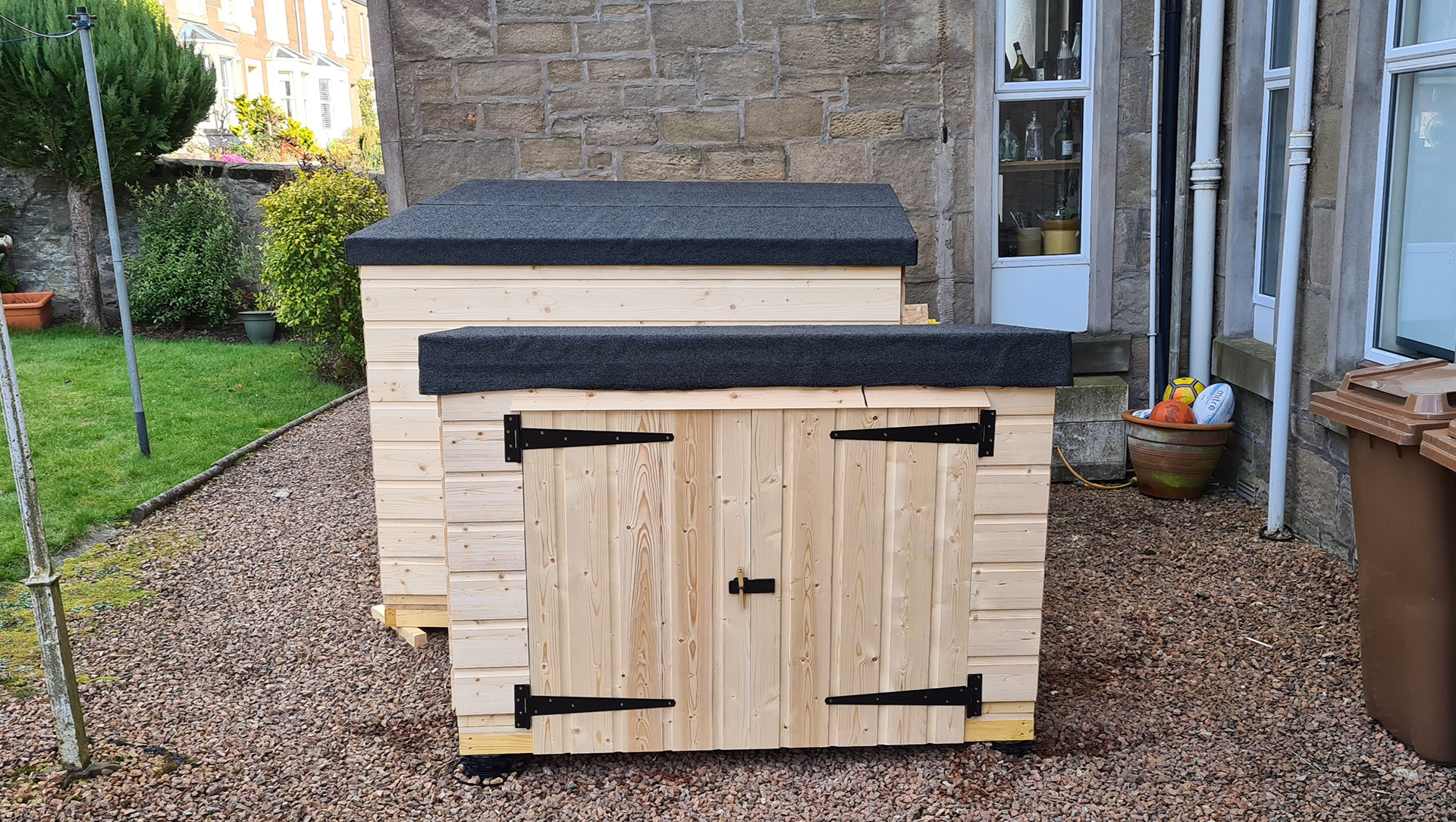 custom built storage shed