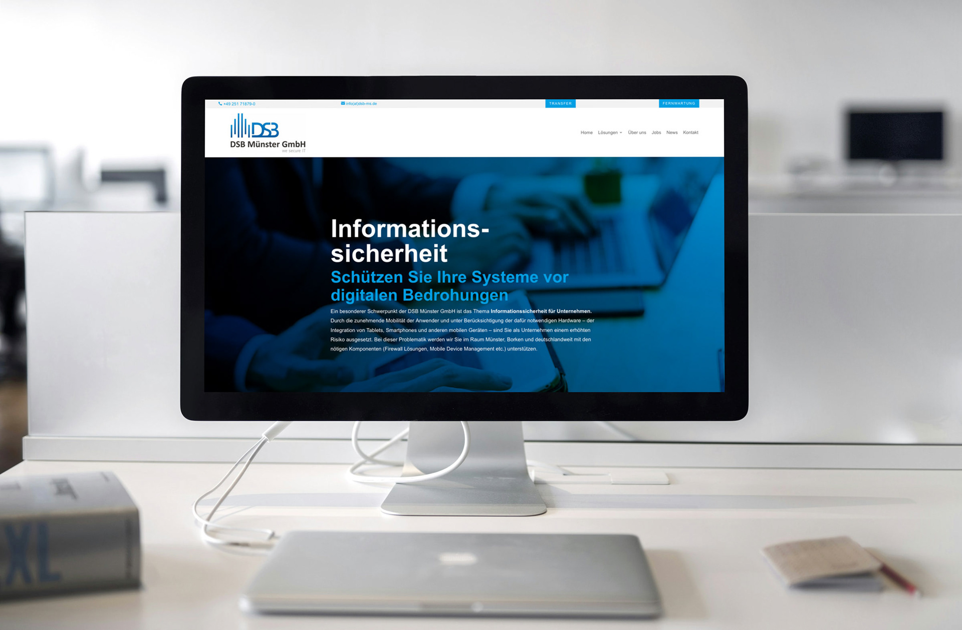 Gestaltung und Umsetzung des Internetauftrittes für die DSB Münster GmbH WWW.DSB-MS.DE