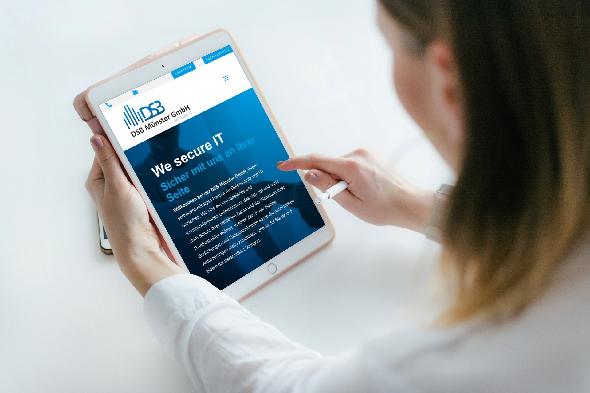 Webdesign für die DSB Münster GmbH – Datenschutz und IT-Sicherheit