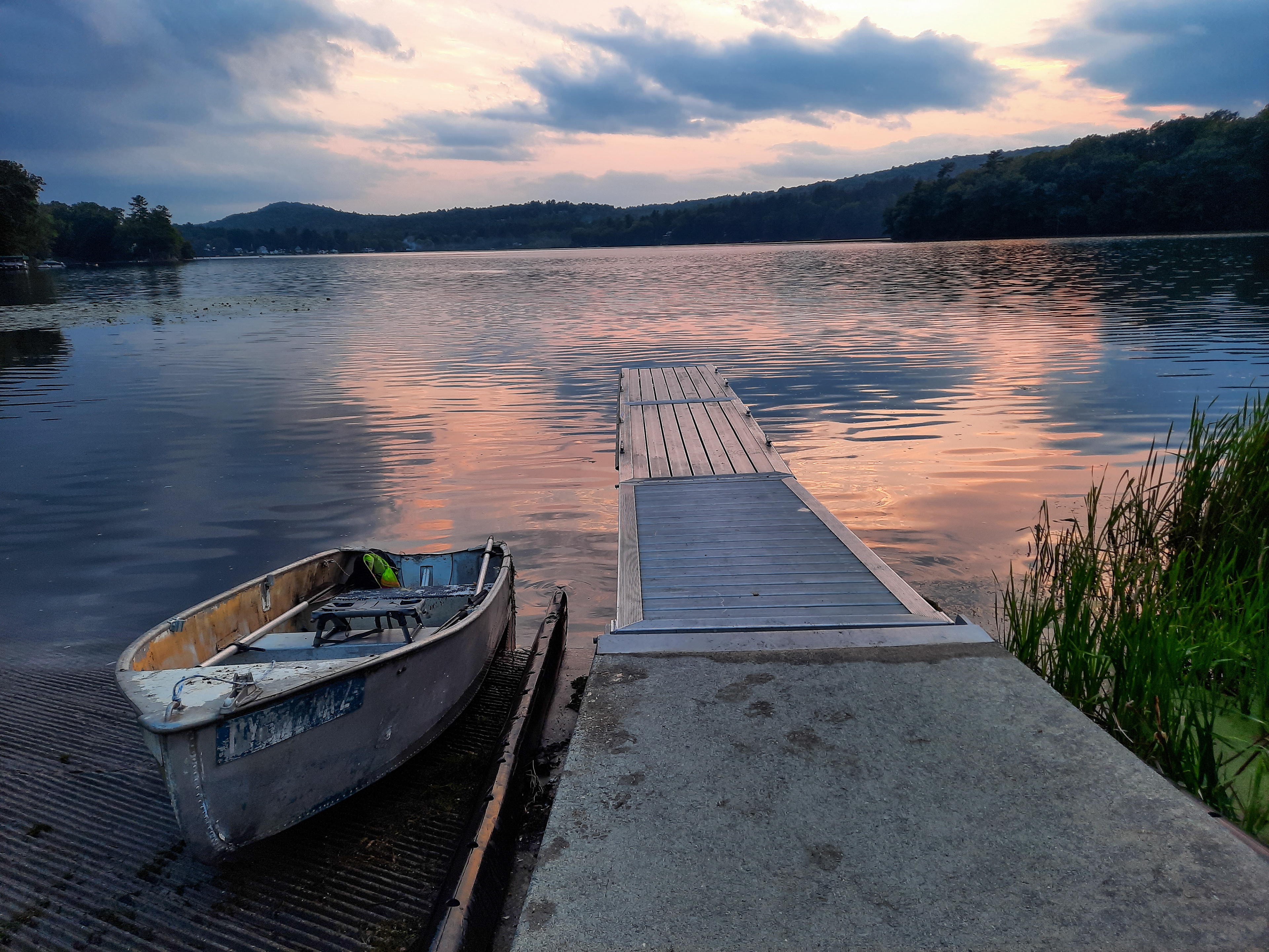 “Just a dock, a boat, and a whole lotta peace.”