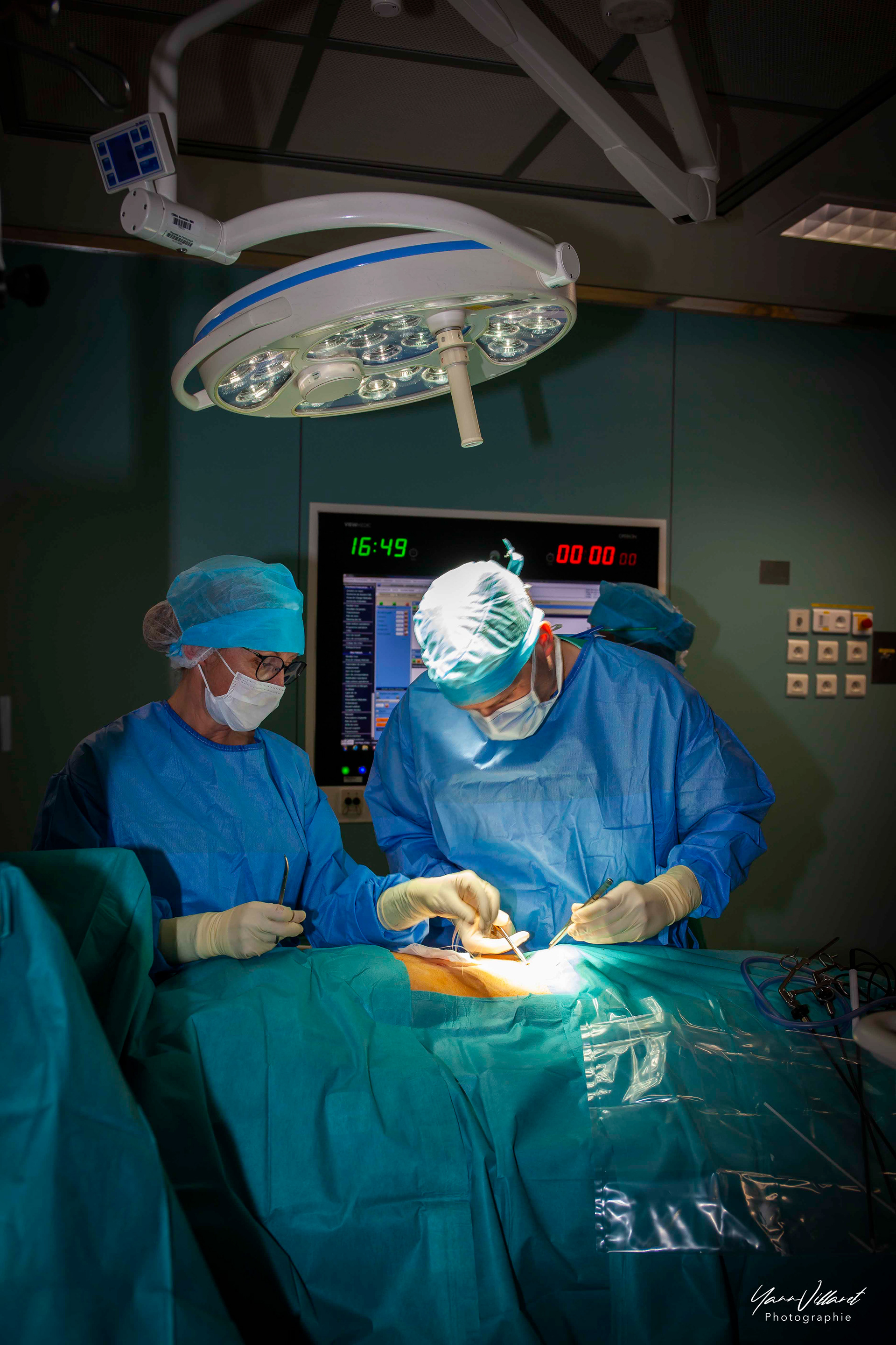 Intervention au bloc opératoire